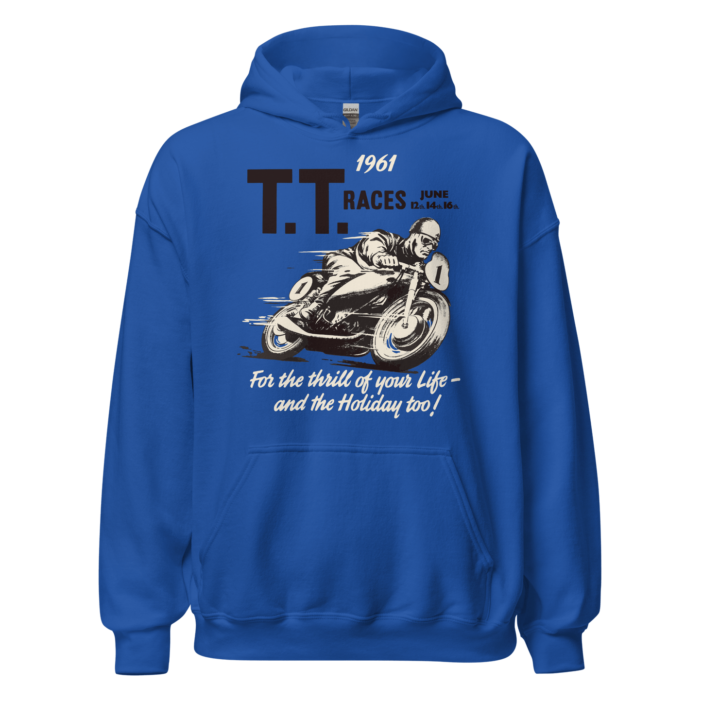 Isle of Man TT Retro Vintage Hoodie - 8 Cols - Unisex - Mooving Merch