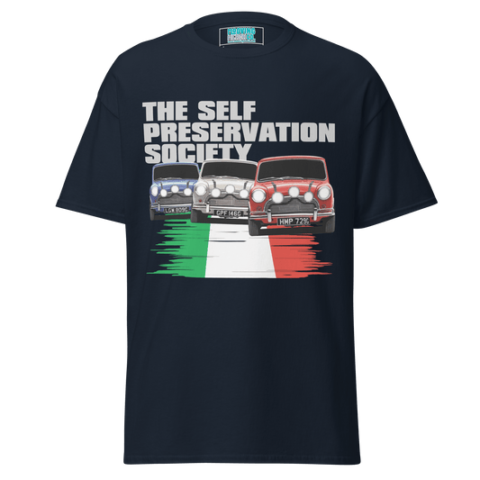 Italian Job 'Self Preservation Society' Movie Print T-Shirt - Unisex S to 5XL - Mooving Merch