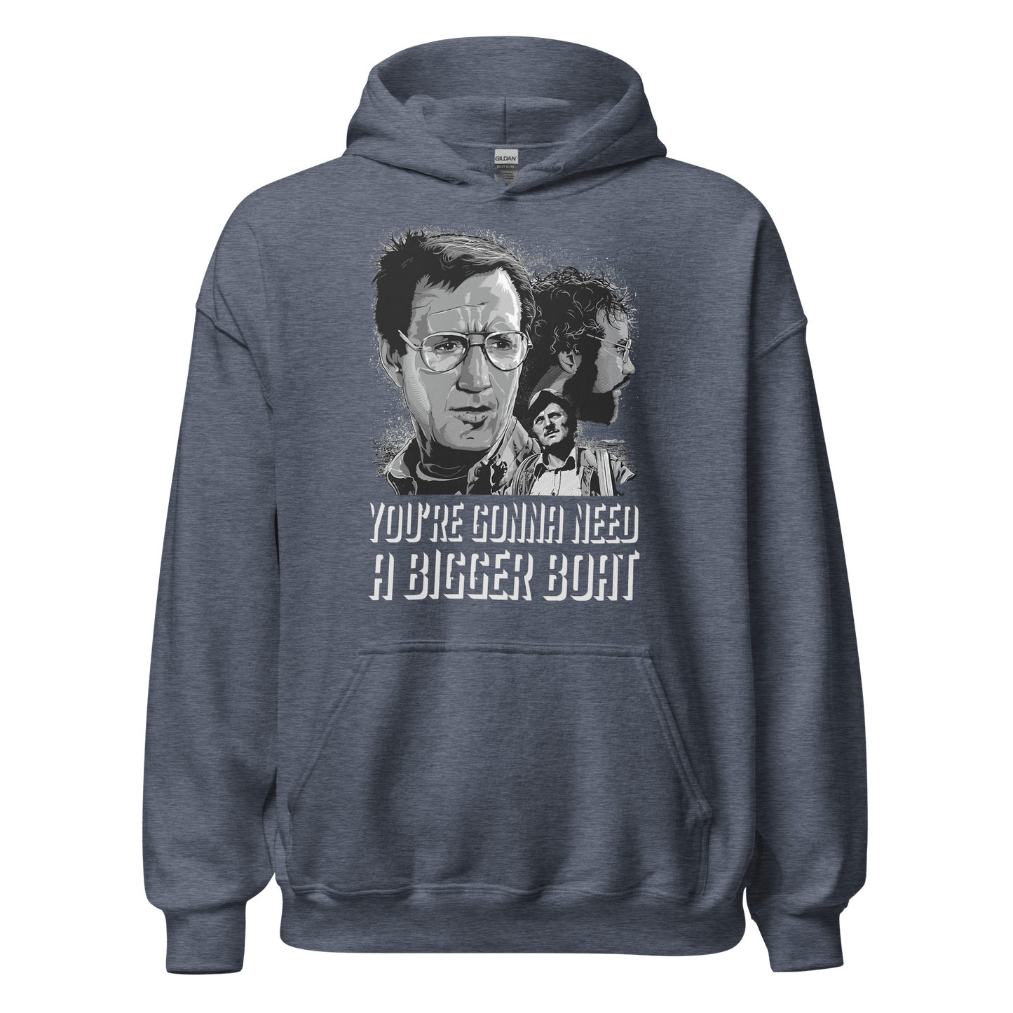 Jaws Movie Quote Printed Unisex Hoodie - 9 Colours - S to 5XL - Mooving Merch