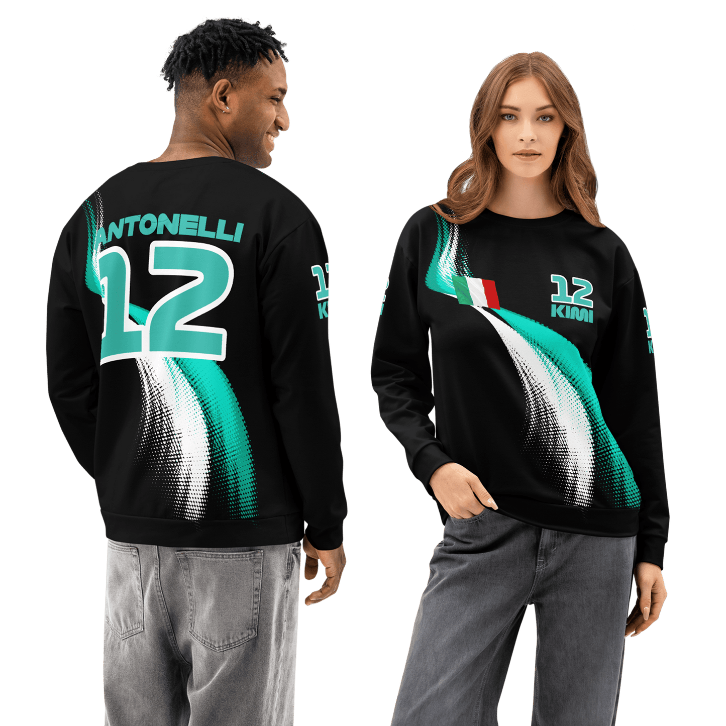 Kimi Antonelli 12 Formula One Racing Cotton Sweatshirt - Unisex - Mooving Merch