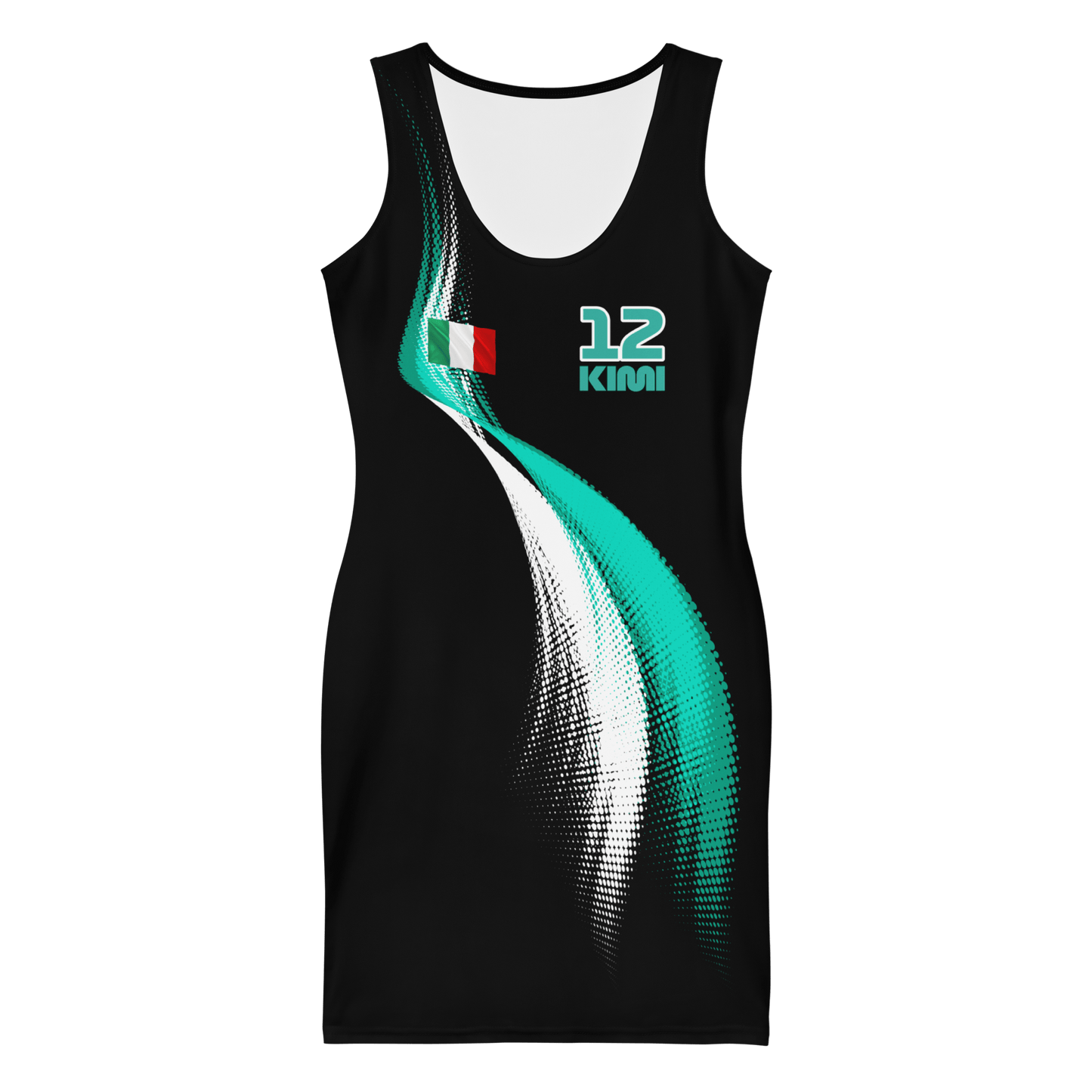 Kimi Antonelli 12 Formula Racing Team Bodycon Dress - Mooving Merch