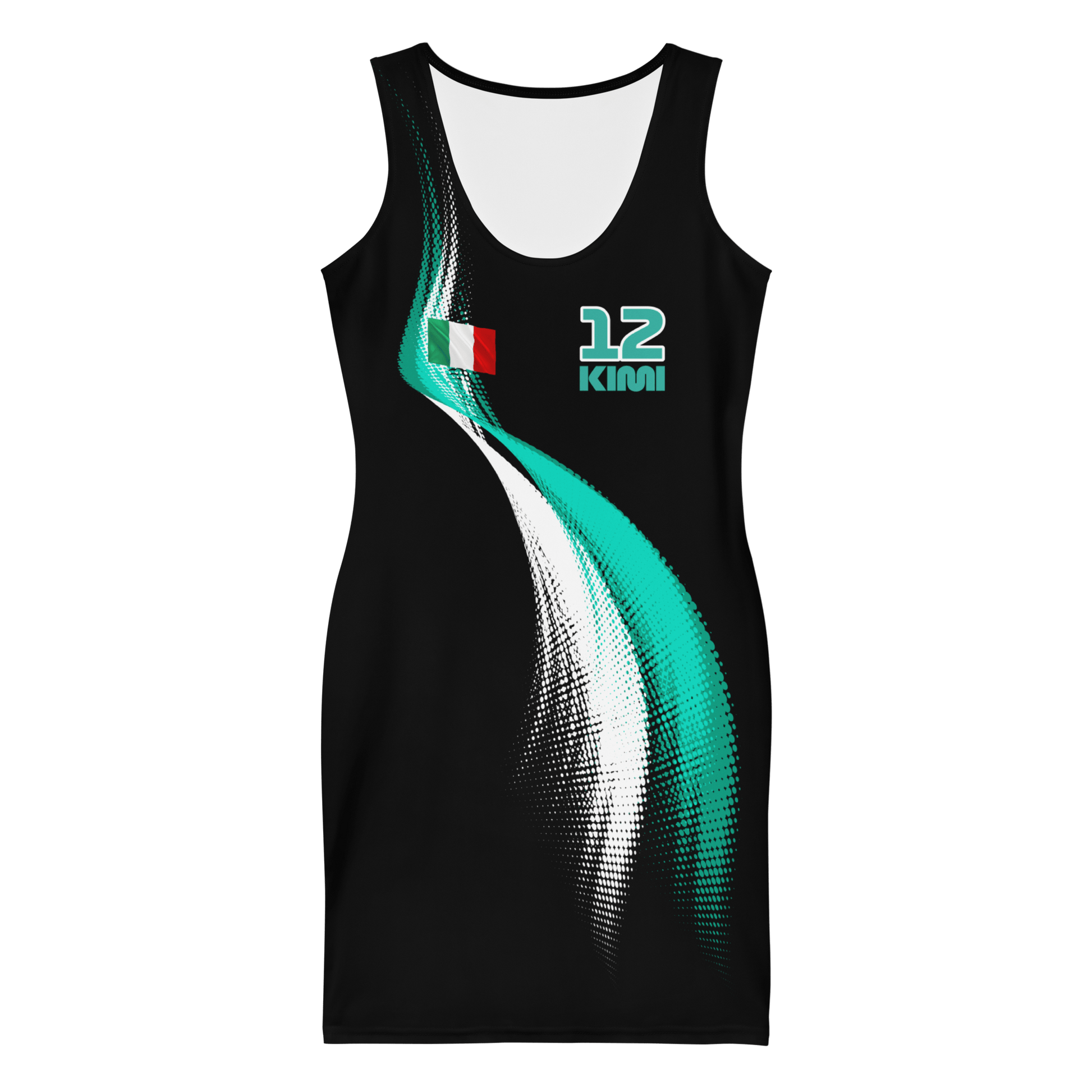 Kimi Antonelli 12 Formula Racing Team Bodycon Dress - Mooving Merch