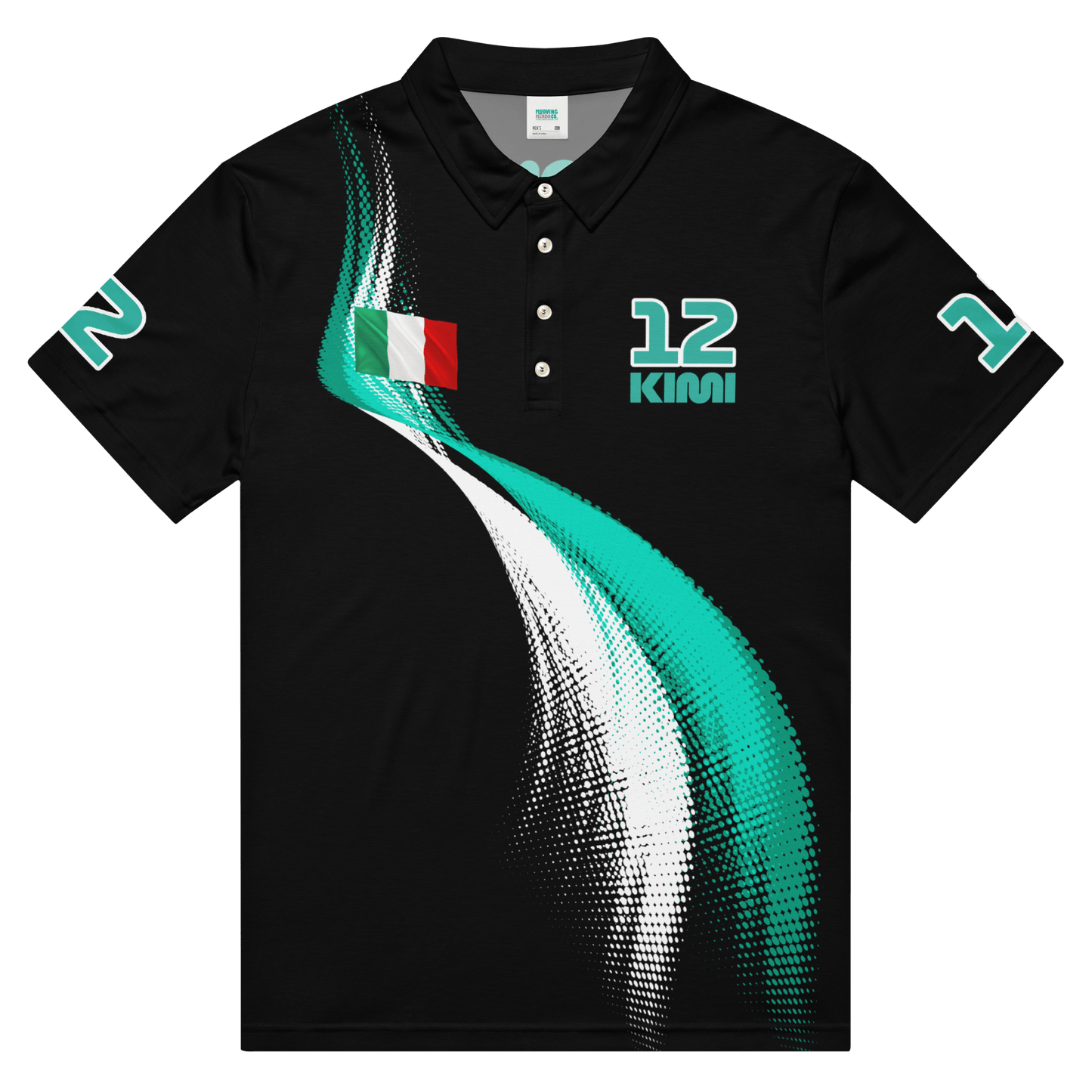 Kimi Antonelli 12 Racing Polo Shirt - Men's - Mooving Merch