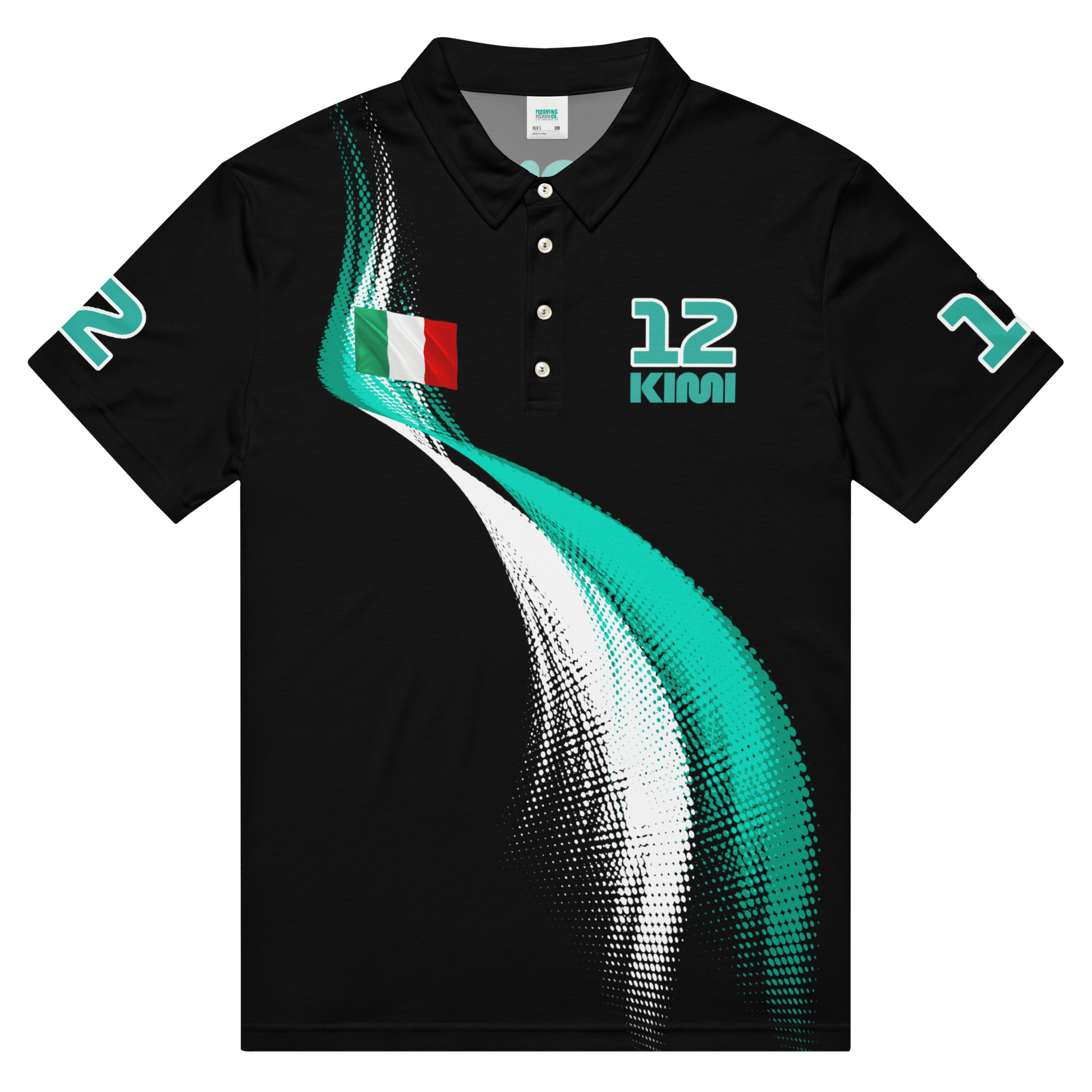 Kimi Antonelli 12 Racing Polo Shirt - Men's - Mooving Merch