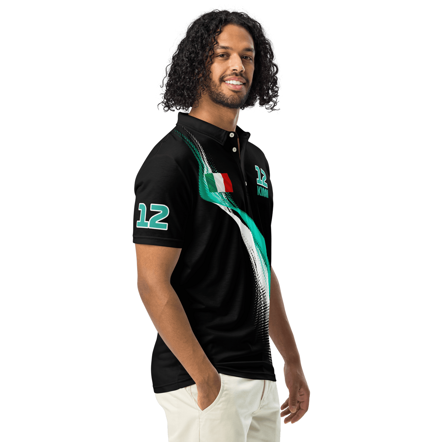 Kimi Antonelli 12 Racing Polo Shirt - Men's - Mooving Merch