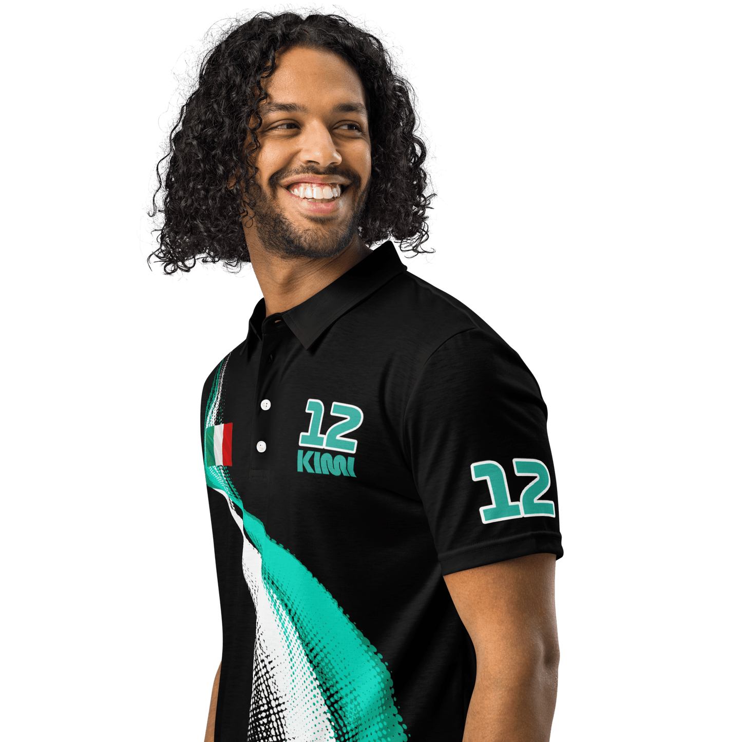 Kimi Antonelli 12 Racing Polo Shirt - Men's - Mooving Merch