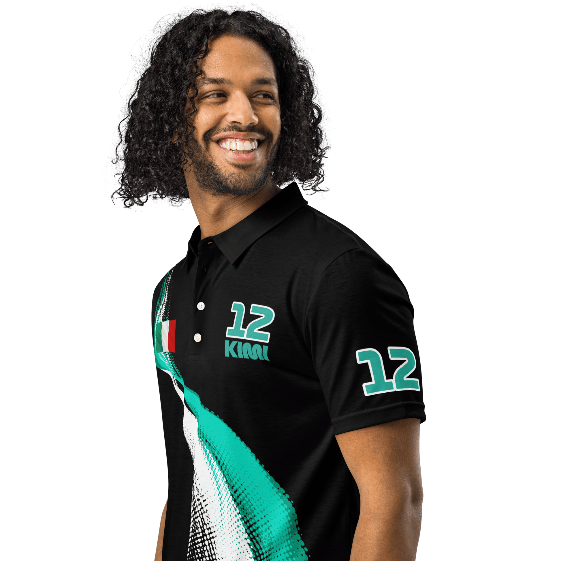 Kimi Antonelli 12 Racing Polo Shirt - Men's - Mooving Merch