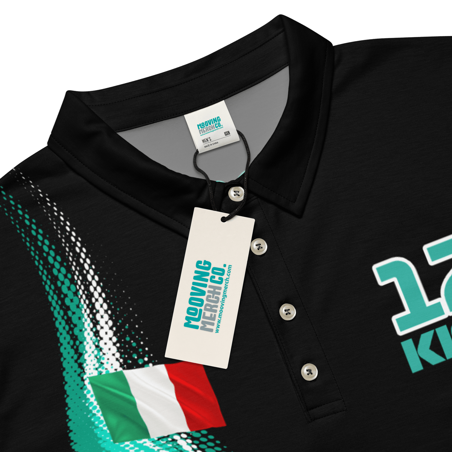 Kimi Antonelli 12 Racing Polo Shirt - Men's - Mooving Merch
