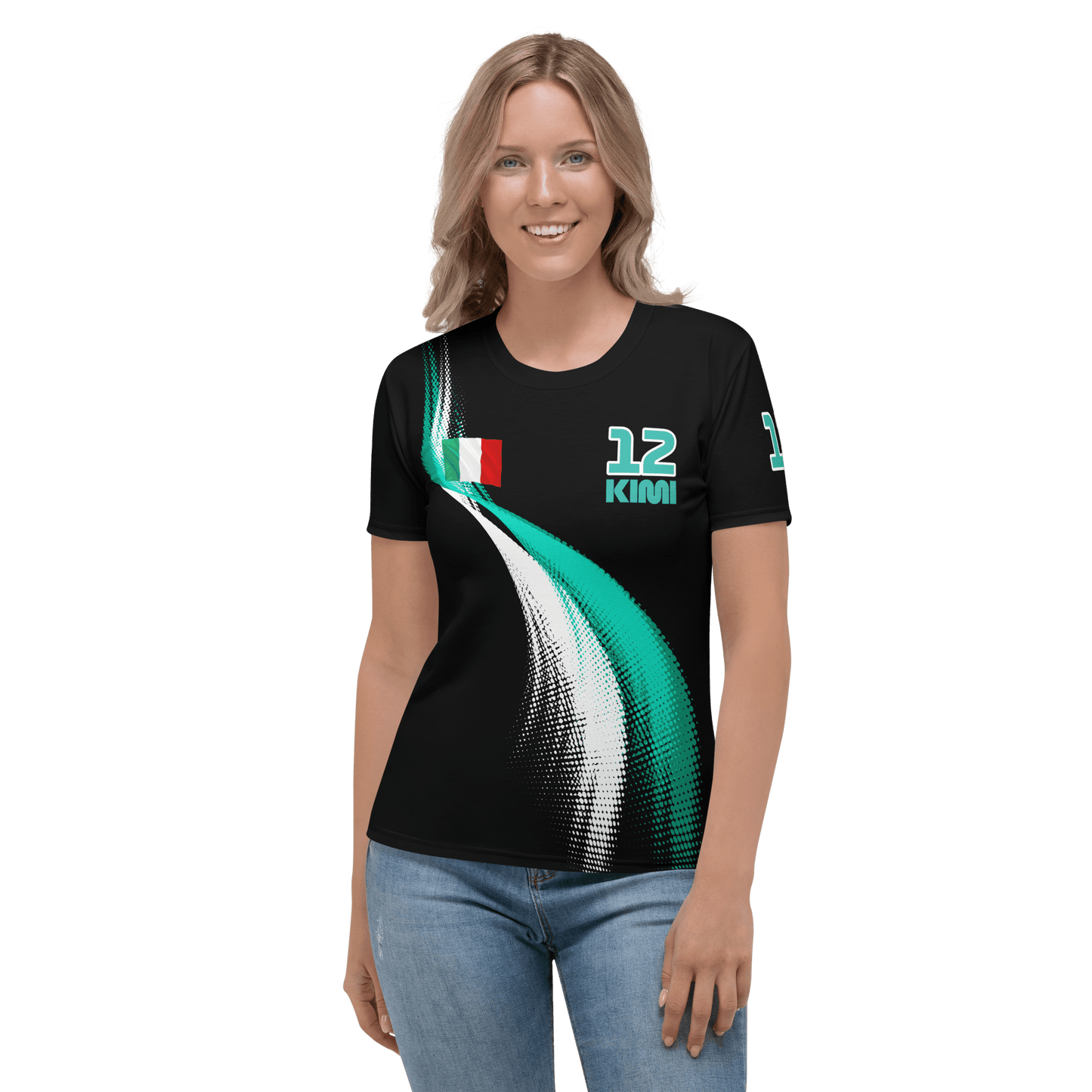 Kimi Antonelli 12 Racing Team Cotton T-Shirt - Ladies - Mooving Merch