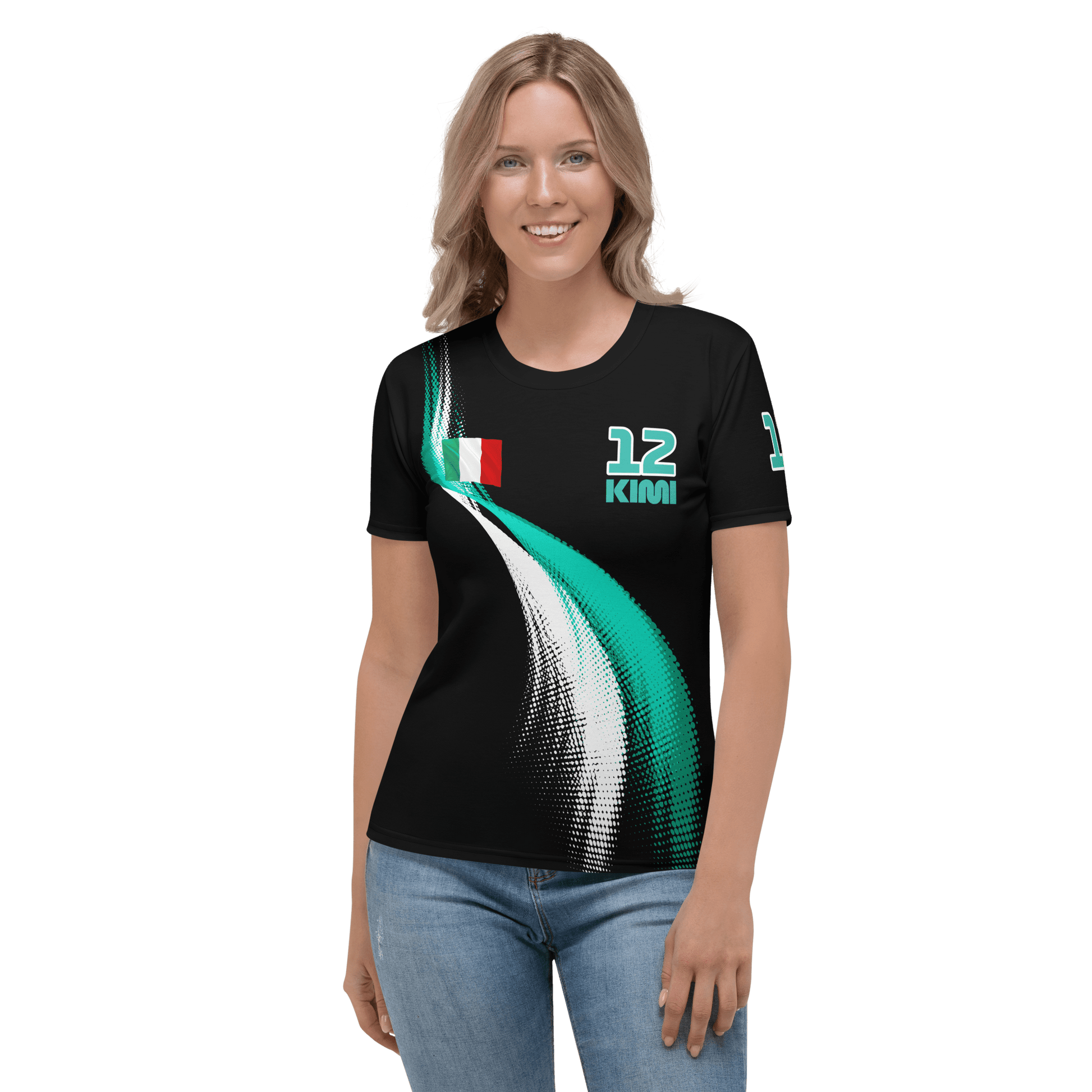 Kimi Antonelli 12 Racing Team Cotton T-Shirt - Ladies - Mooving Merch