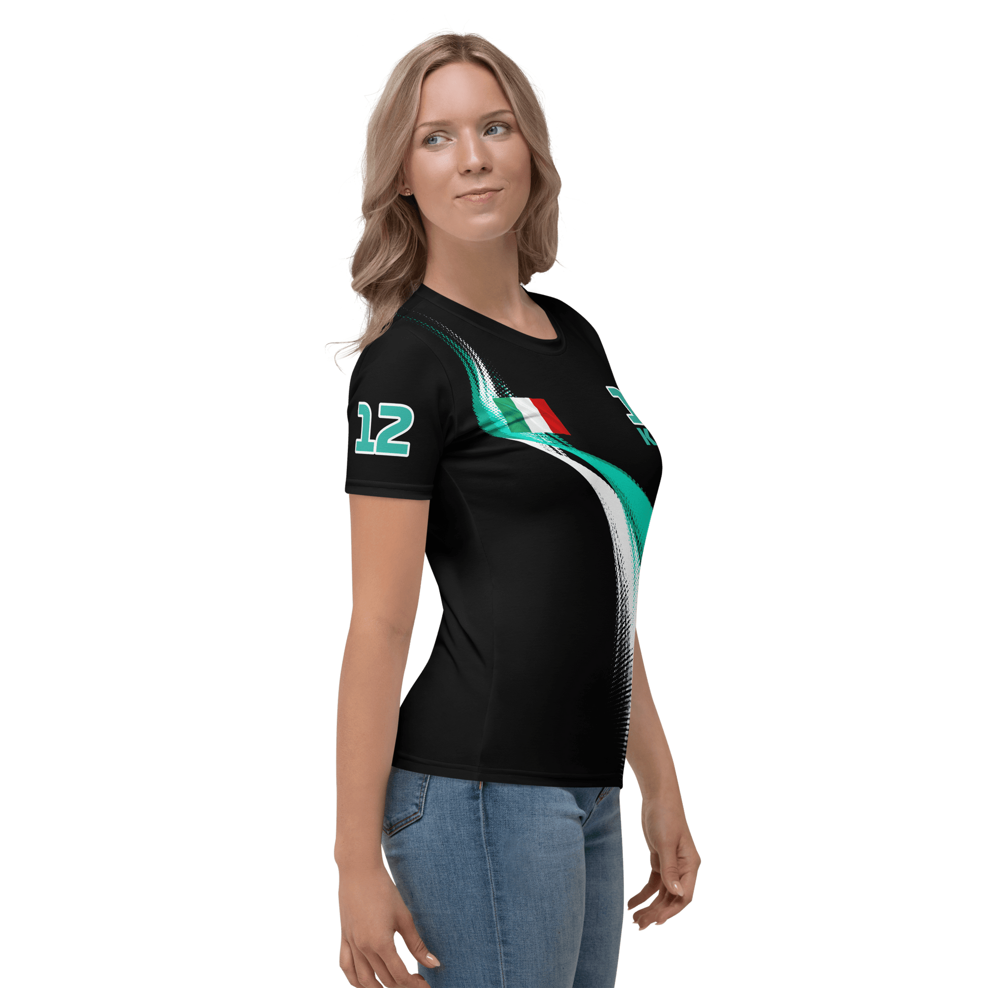Kimi Antonelli 12 Racing Team Cotton T-Shirt - Ladies - Mooving Merch