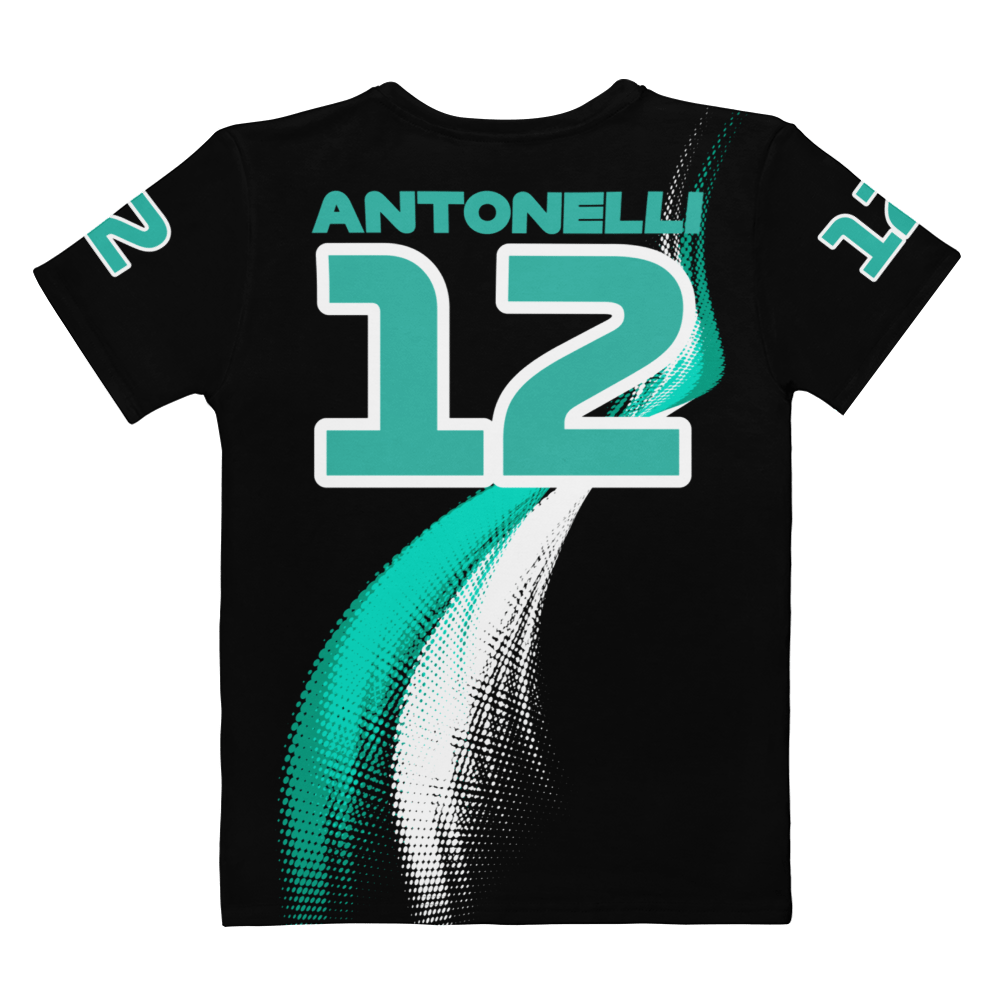 Kimi Antonelli 12 Racing Team Cotton T-Shirt - Ladies - Mooving Merch