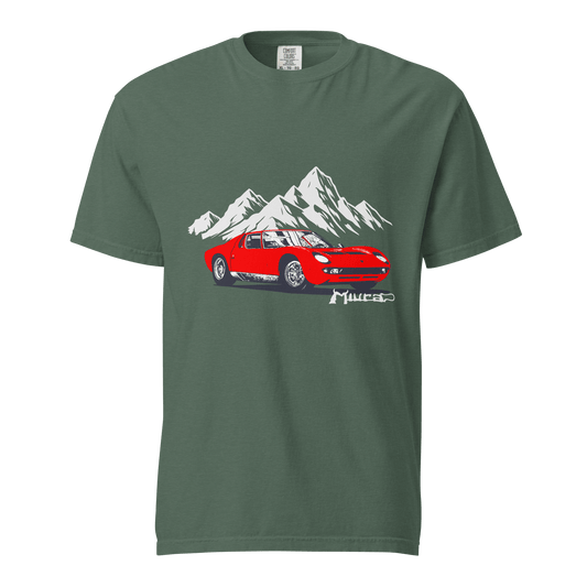 Lamborghini Miura SV Garment Dyed Heavyweight T-Shirt - Unisex - Mooving Merch