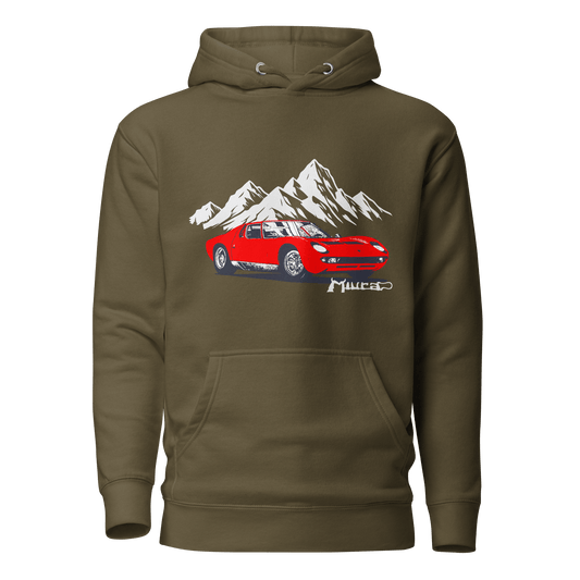 Lamborghini Miura SV Retro Designer Hoodie - Unisex - Mooving Merch