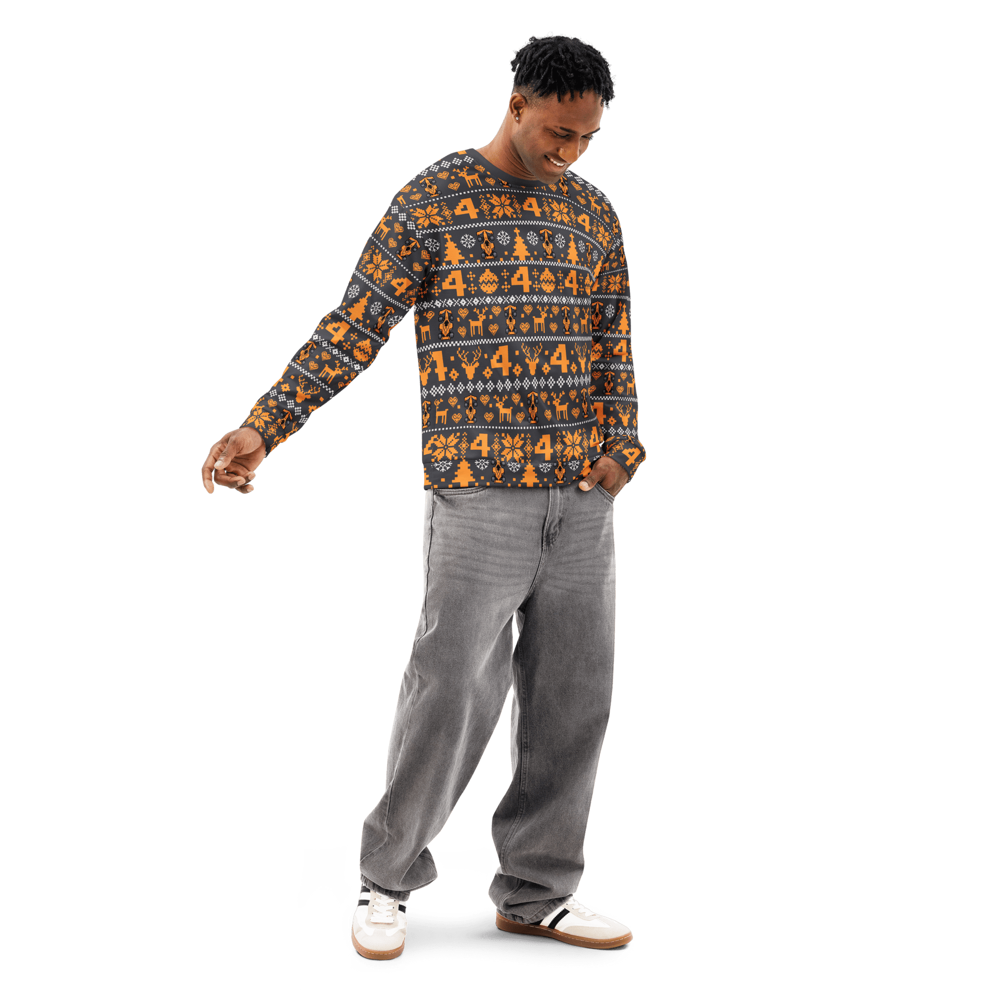 Lando Norris 4 Formula Racing Christmas Sweatshirt - Unisex - Mooving Merch