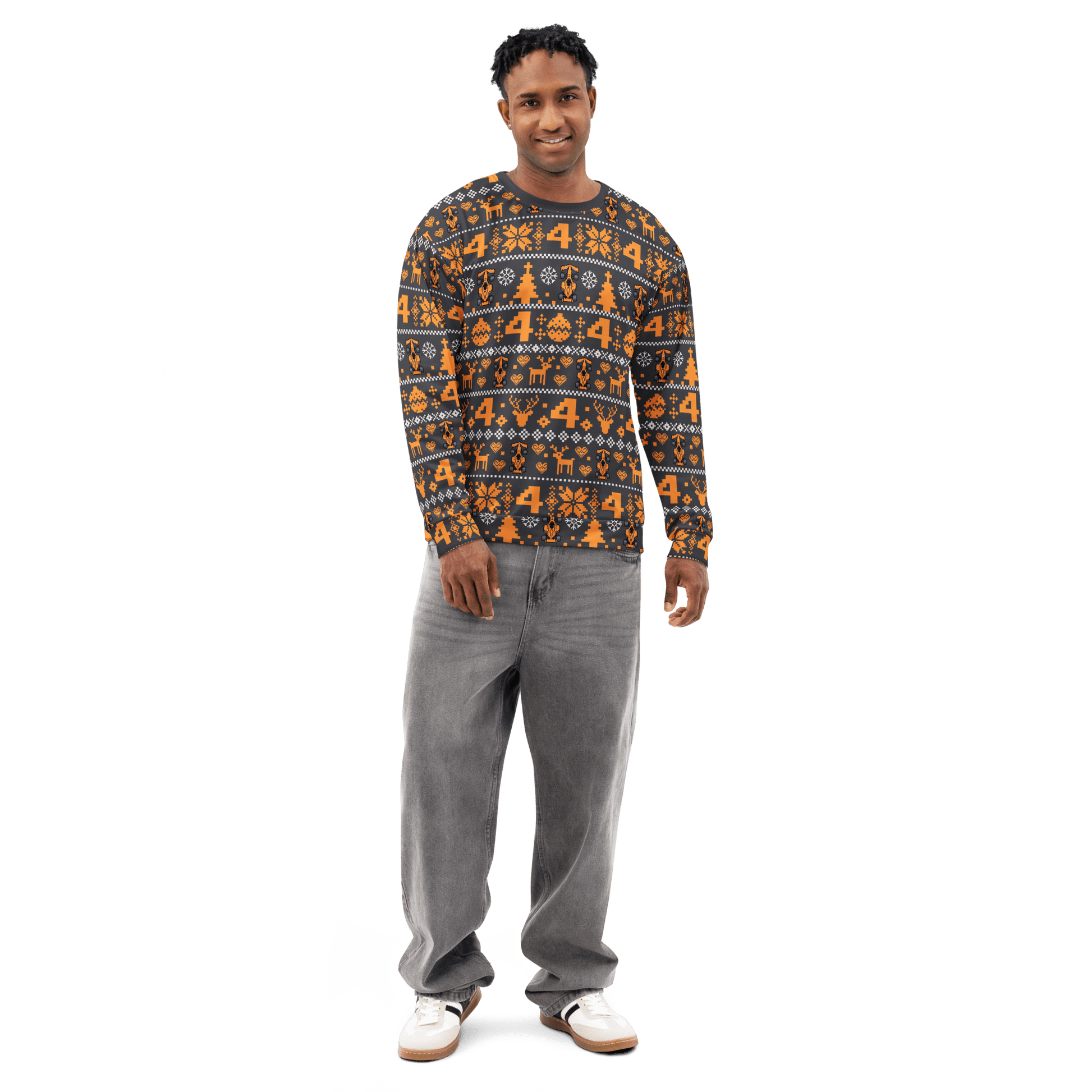 Lando Norris 4 Formula Racing Christmas Sweatshirt - Unisex - Mooving Merch