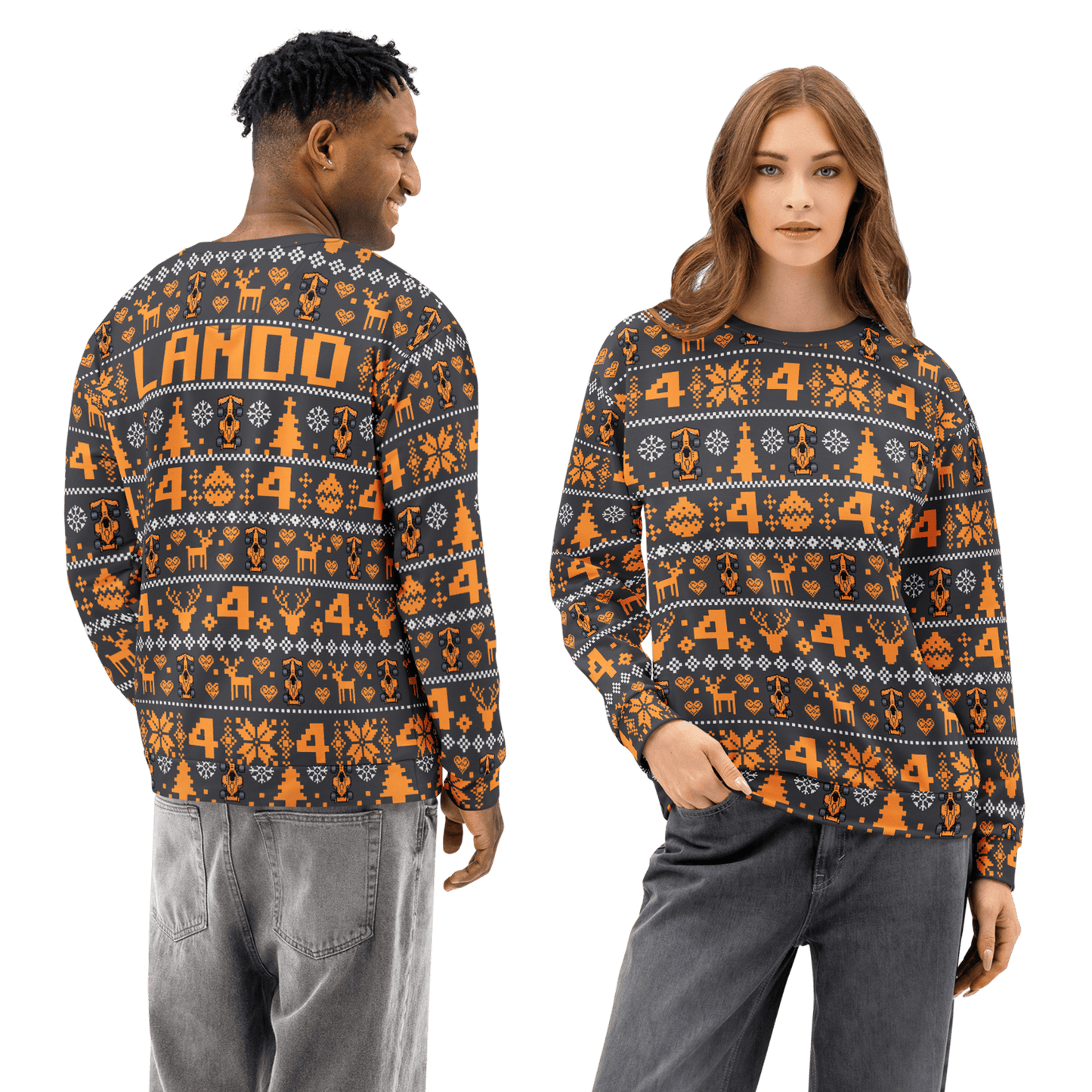 Lando Norris 4 Formula Racing Christmas Sweatshirt - Unisex - Mooving Merch