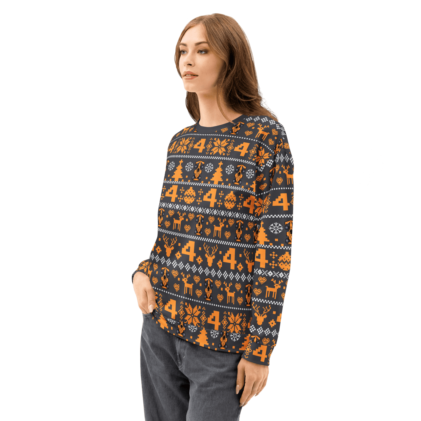 Lando Norris 4 Formula Racing Christmas Sweatshirt - Unisex - Mooving Merch