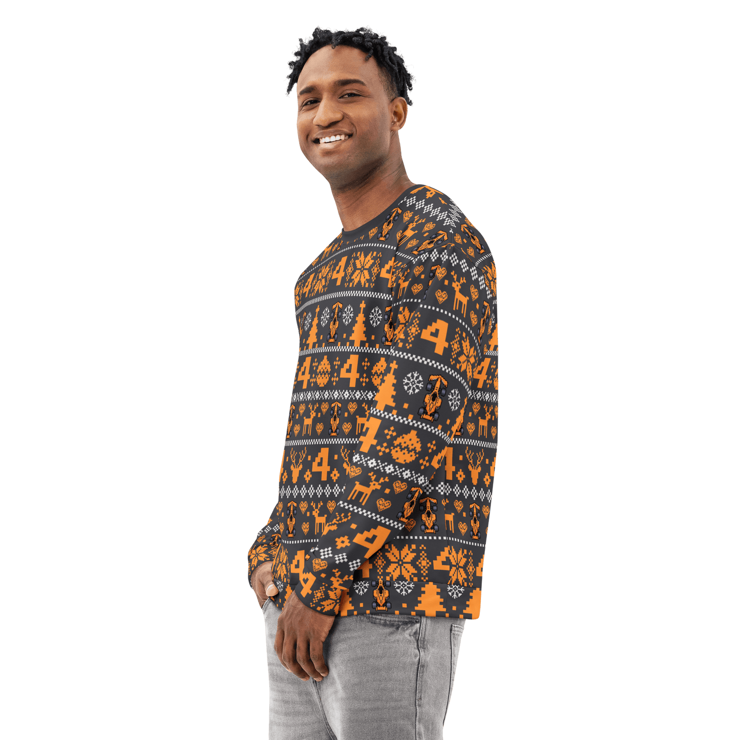 Lando Norris 4 Formula Racing Christmas Sweatshirt - Unisex - Mooving Merch