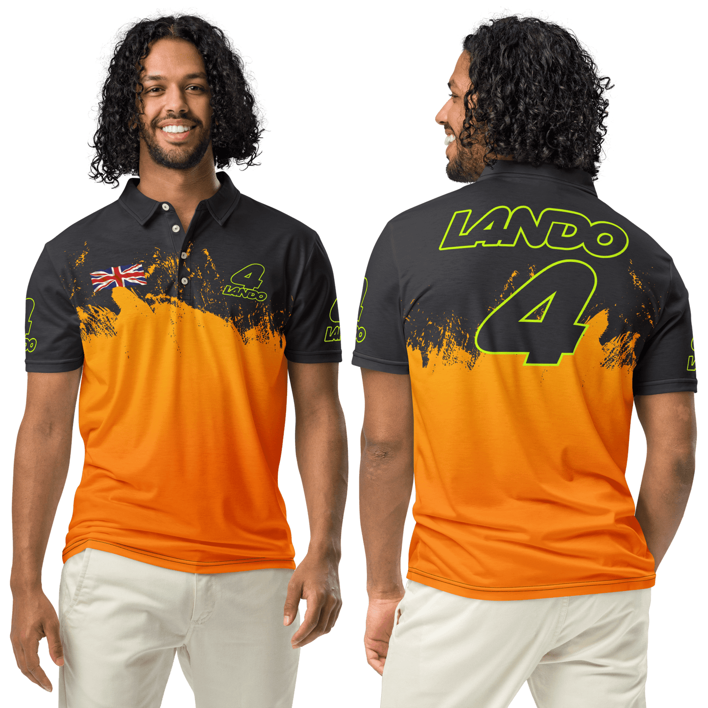 Lando Norris 4 Formula Racing Team Polo Shirt - Men's - Mooving Merch