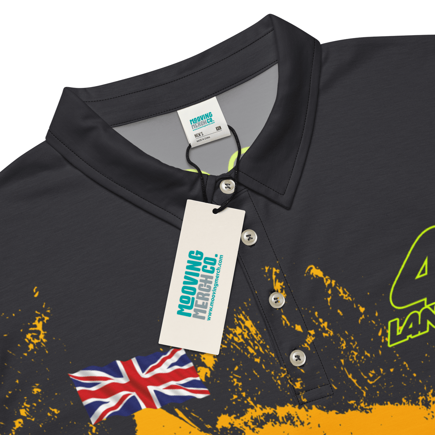 Lando Norris 4 Formula Racing Team Polo Shirt - Men's - Mooving Merch