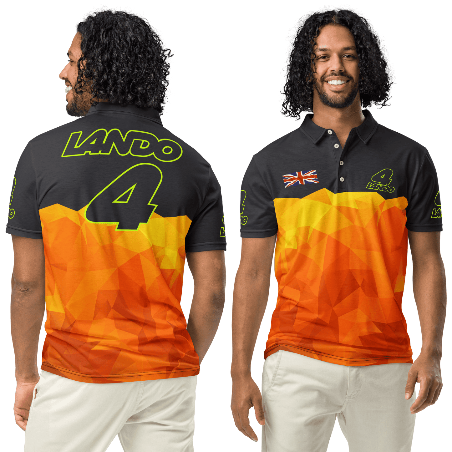 Lando Norris 4 Formula Racing Team Polo Shirt - Men's - Mooving Merch