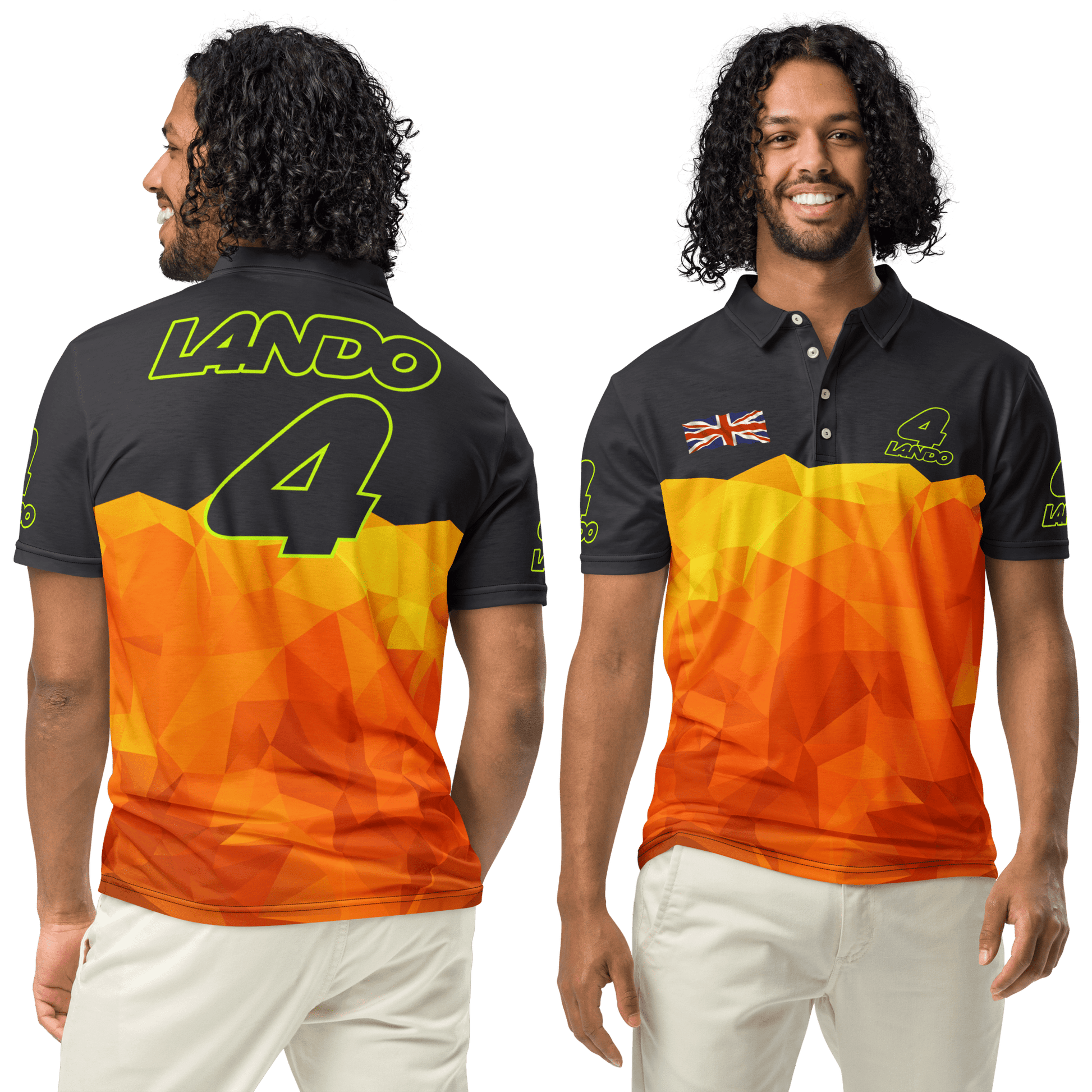 Lando Norris 4 Formula Racing Team Polo Shirt - Men's - Mooving Merch
