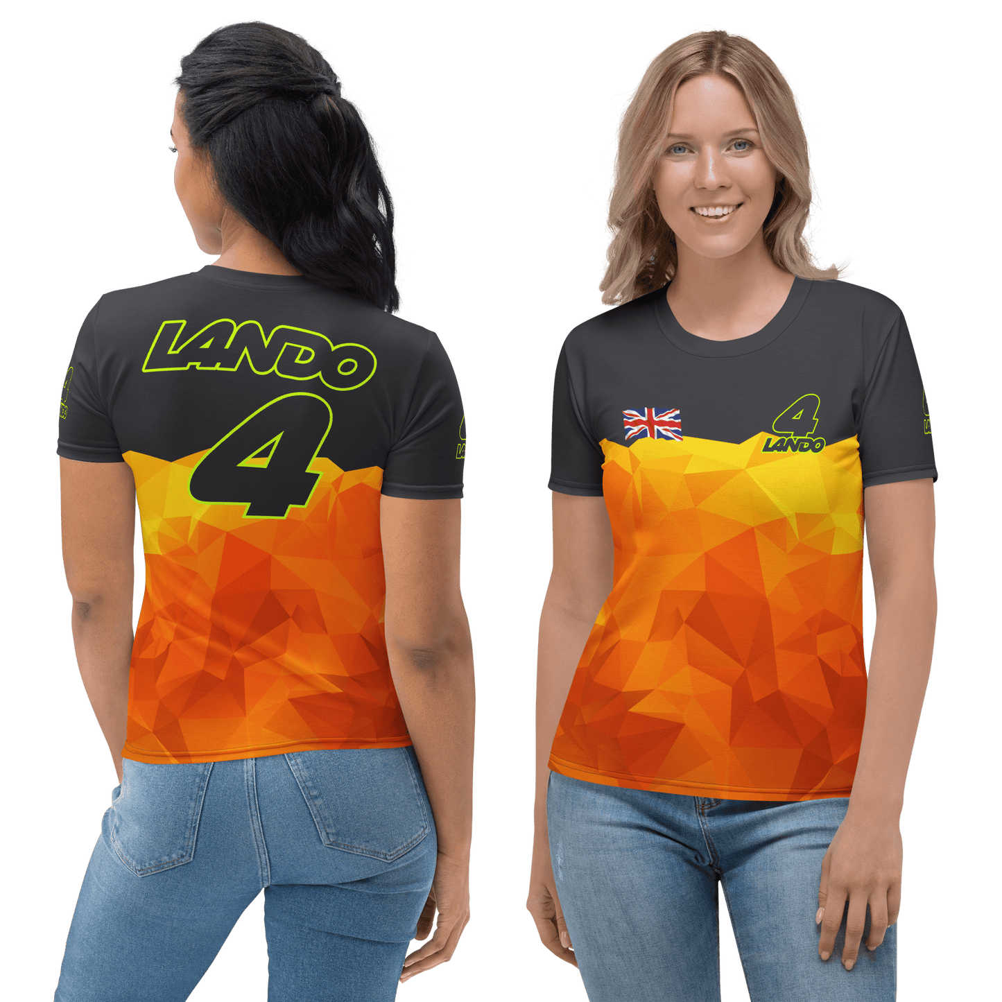 Lando Norris 4 Formula Racing Team T-shirt - Ladies - Mooving Merch