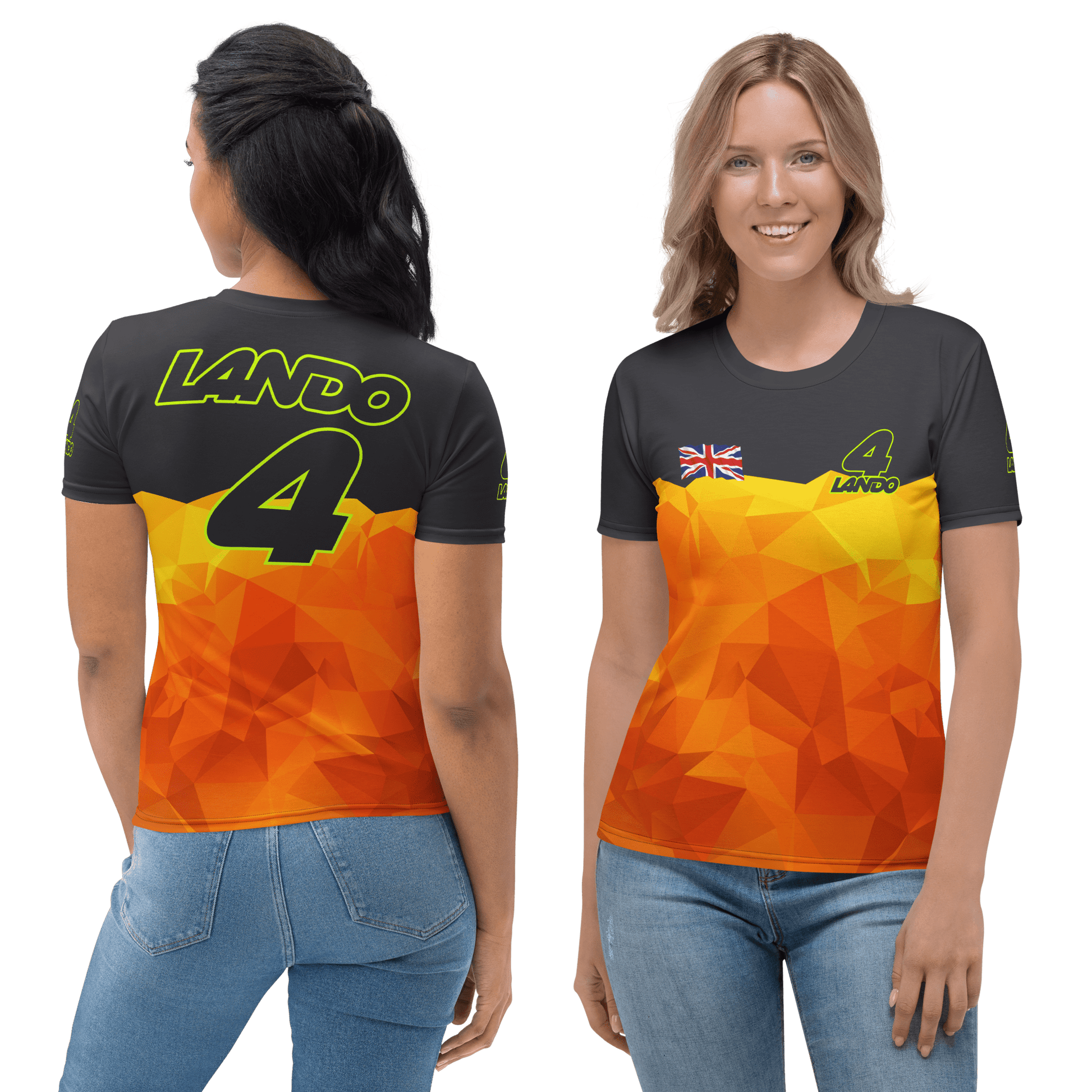 Lando Norris 4 Formula Racing Team T-shirt - Ladies - Mooving Merch