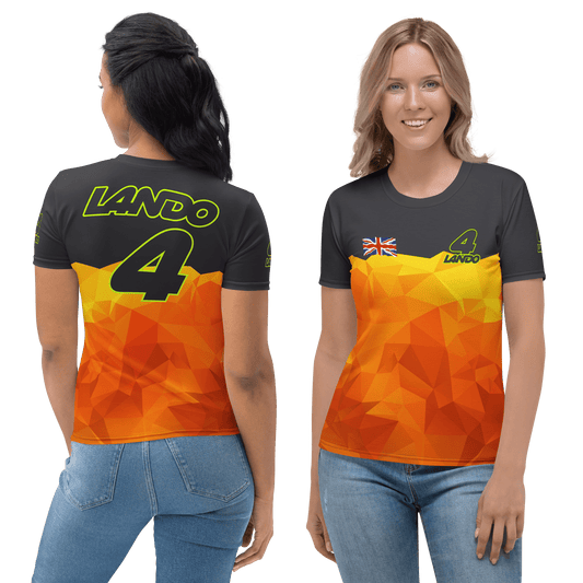 Lando Norris 4 Formula Racing Team T-shirt - Ladies - Mooving Merch