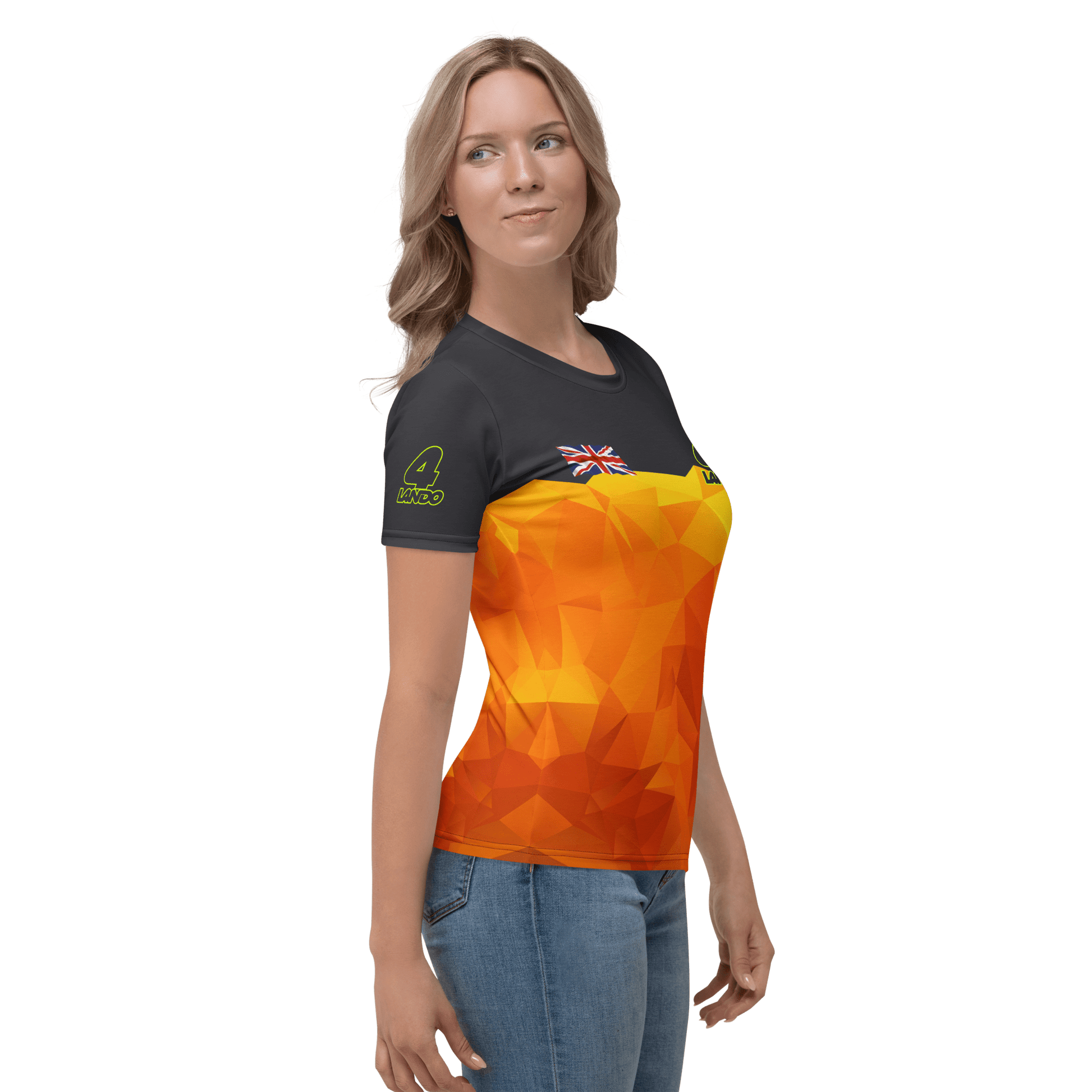 Lando Norris 4 Formula Racing Team T-shirt - Ladies - Mooving Merch