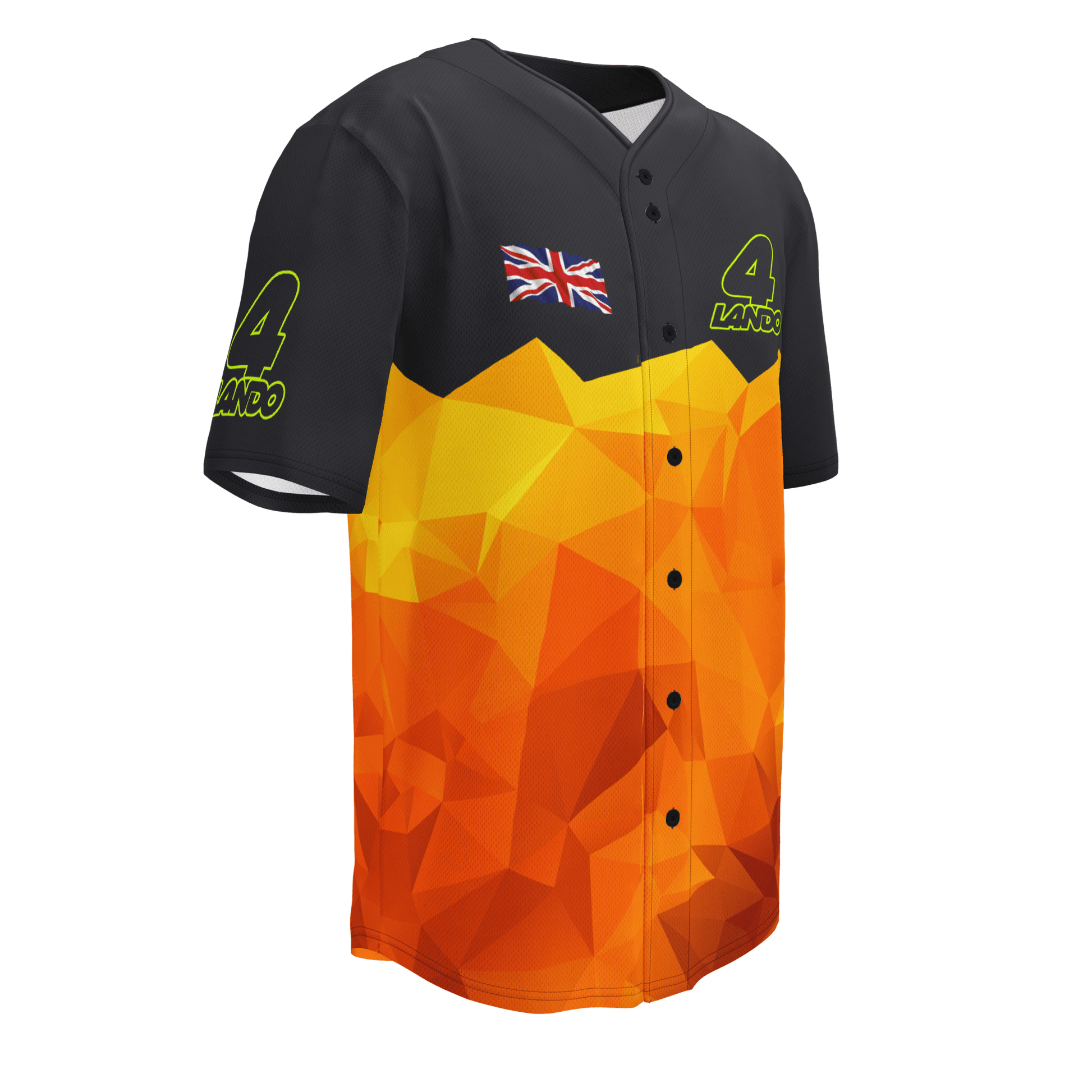 Lando Norris 4 Racing Team Baseball Jersey - Unisex - 2XS to 6XL - Mooving Merch