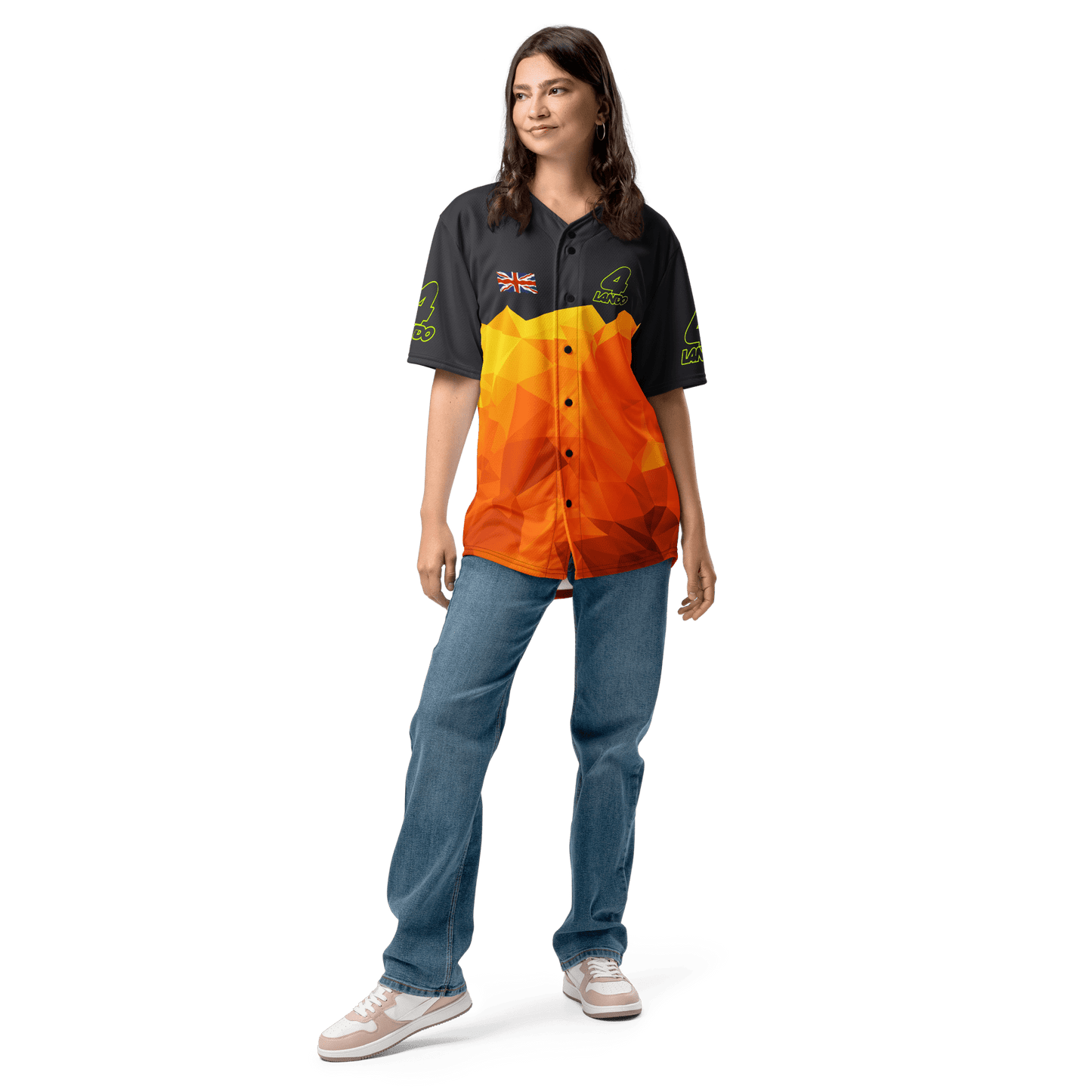 Lando Norris 4 Racing Team Baseball Jersey - Unisex - 2XS to 6XL - Mooving Merch