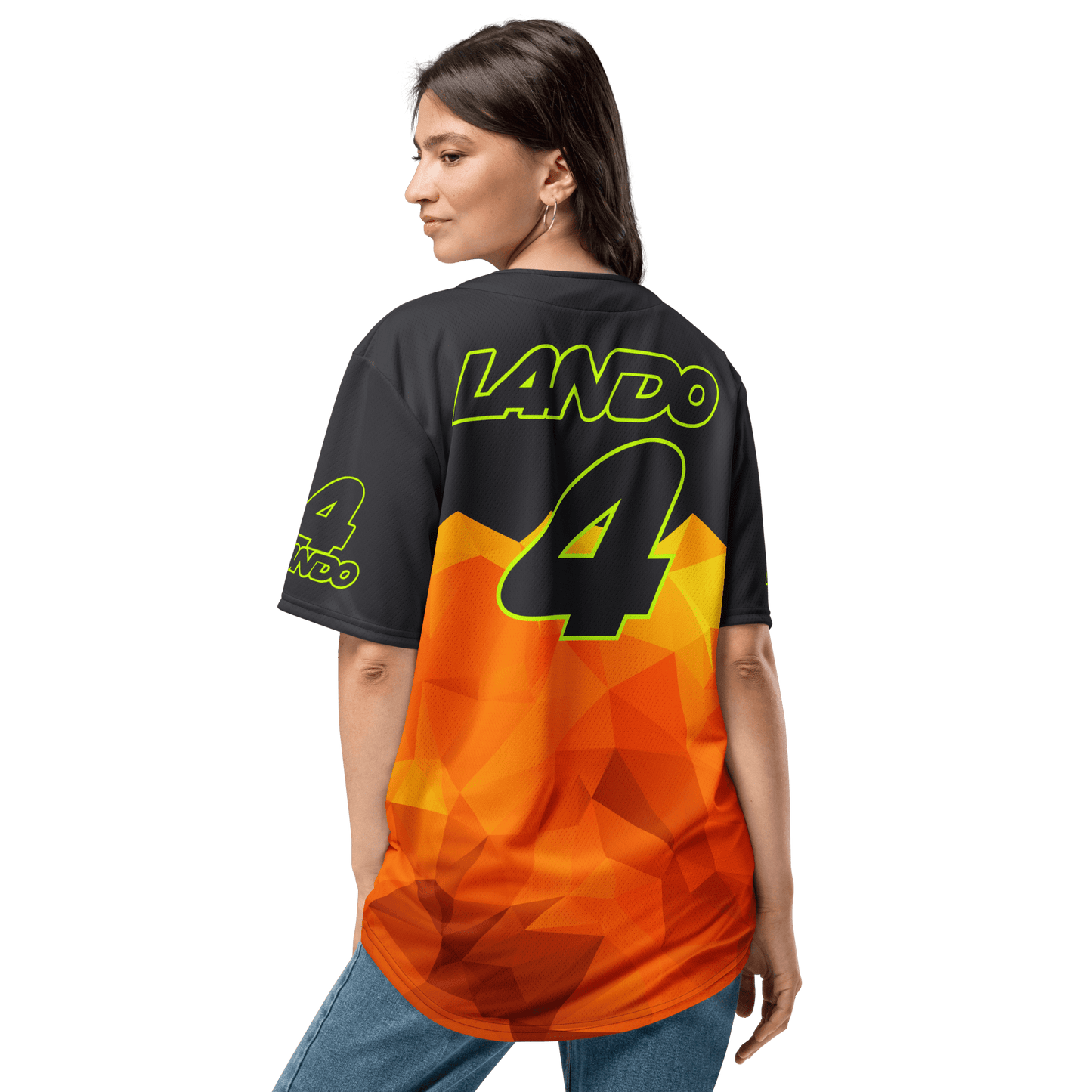 Lando Norris 4 Racing Team Baseball Jersey - Unisex - 2XS to 6XL - Mooving Merch