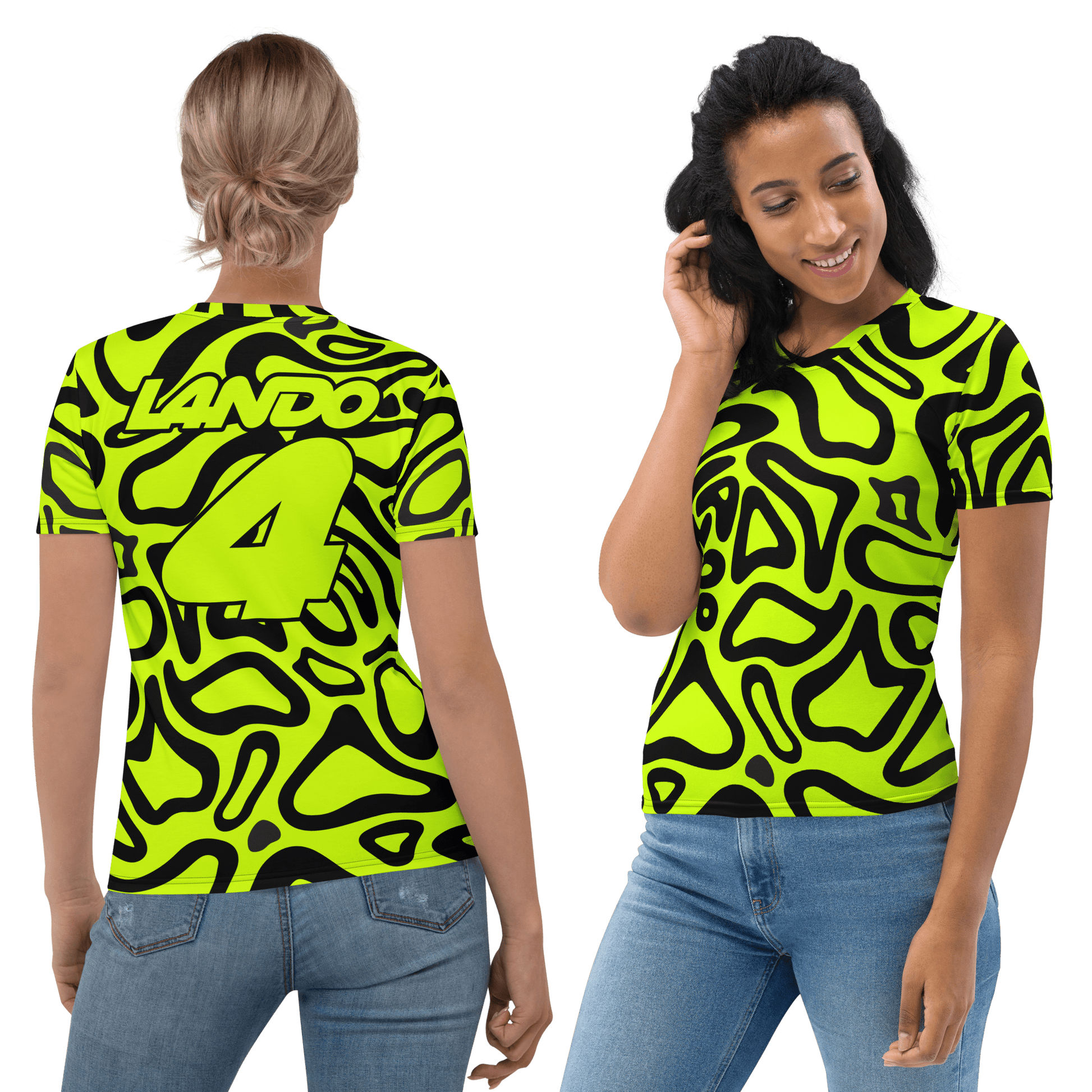 Lando Norris 4 Racing Team 'Blob' T-Shirt - Ladies - Mooving Merch