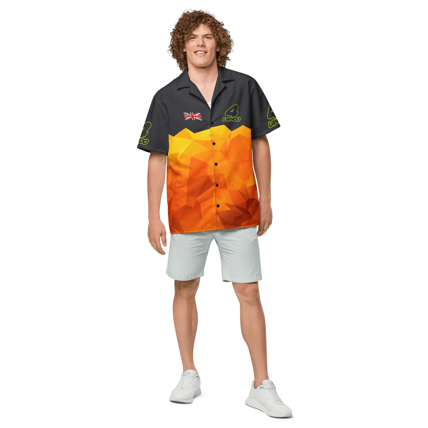 Lando Norris 4 Racing Team Button - Up Shirt - Unisex - 2XS to 6XL - Mooving Merch