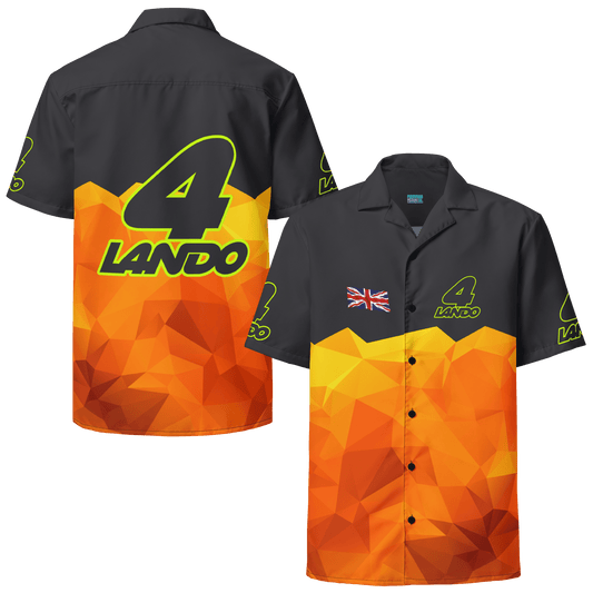 Lando Norris 4 Racing Team Button - Up Shirt - Unisex - 2XS to 6XL - Mooving Merch