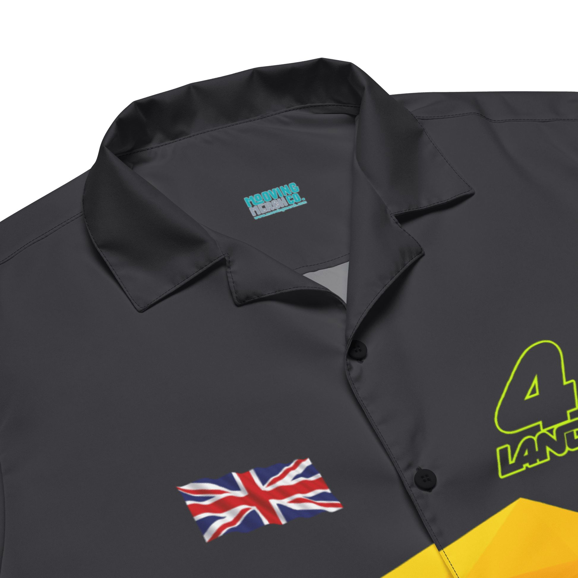 Lando Norris 4 Racing Team Button - Up Shirt - Unisex - 2XS to 6XL - Mooving Merch