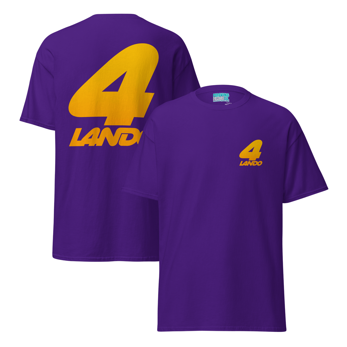 Lando Norris 4 Racing Team T-Shirt - 12 Colours - Unisex - Mooving Merch