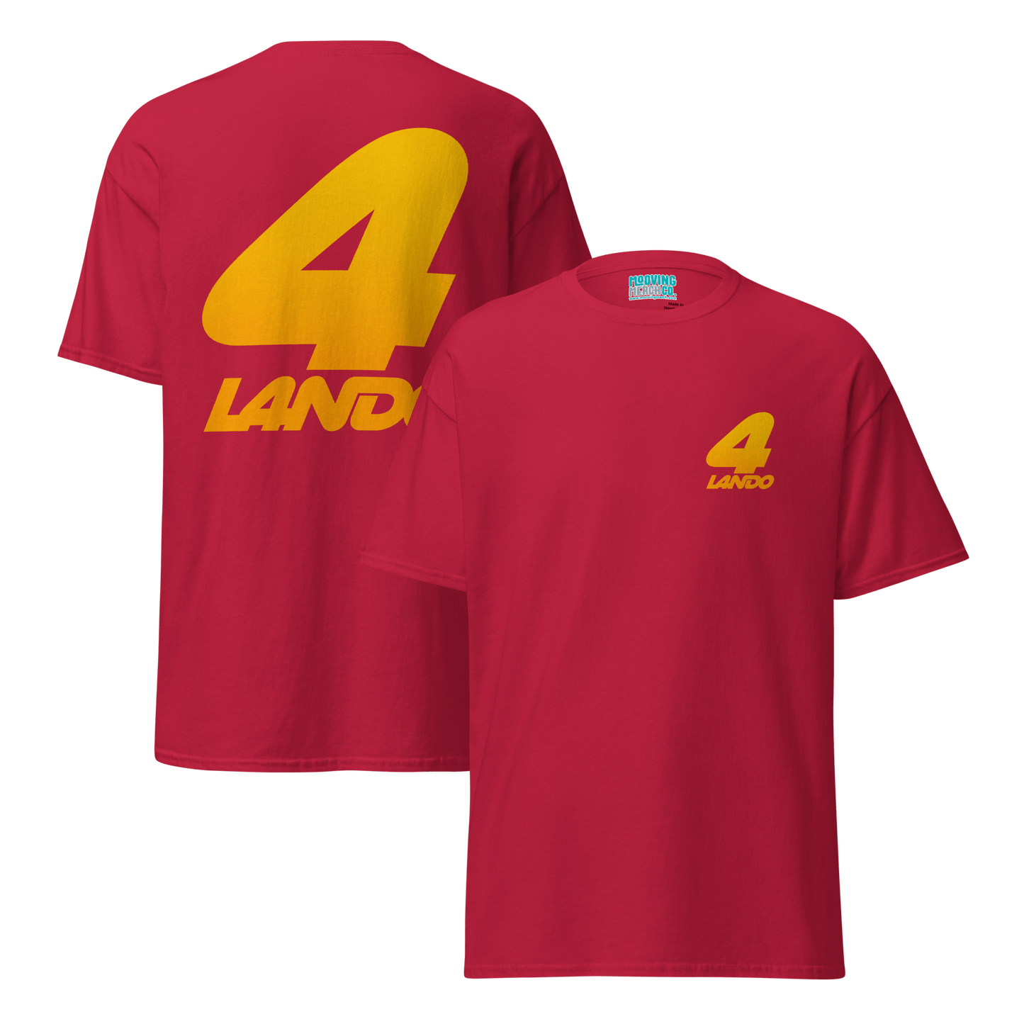 Lando Norris 4 Racing Team T-Shirt - 12 Colours - Unisex - Mooving Merch