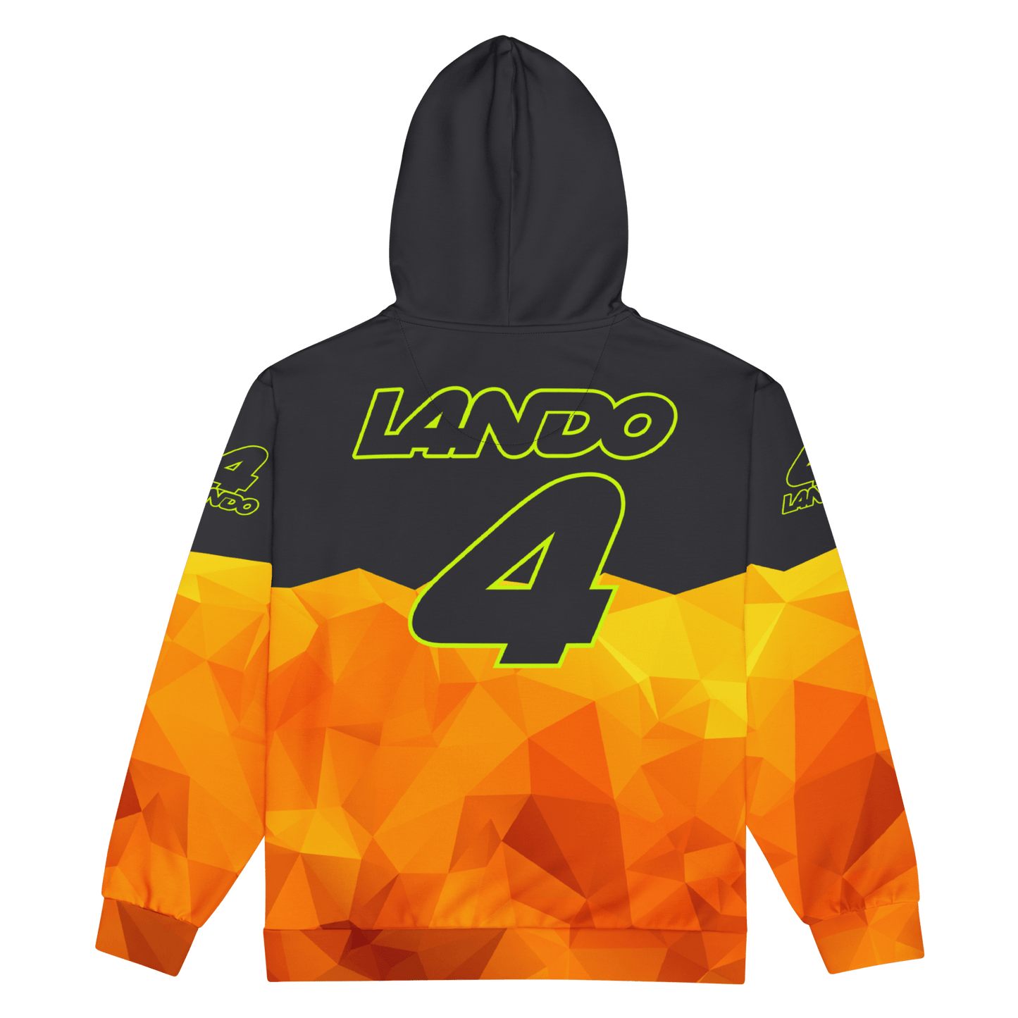 Lando Norris 4 Racing Team Zipped Hoodie - Unisex 2XS to 6XL - Mooving Merch