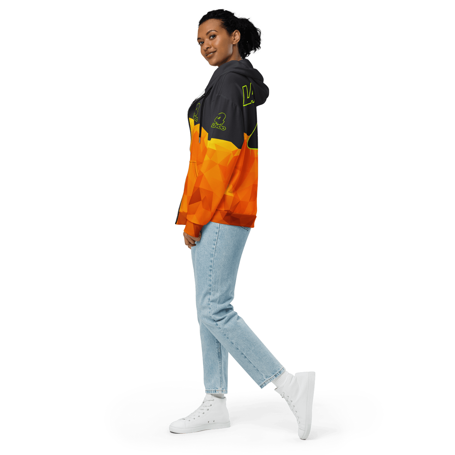 Lando Norris 4 Racing Team Zipped Hoodie - Unisex 2XS to 6XL - Mooving Merch