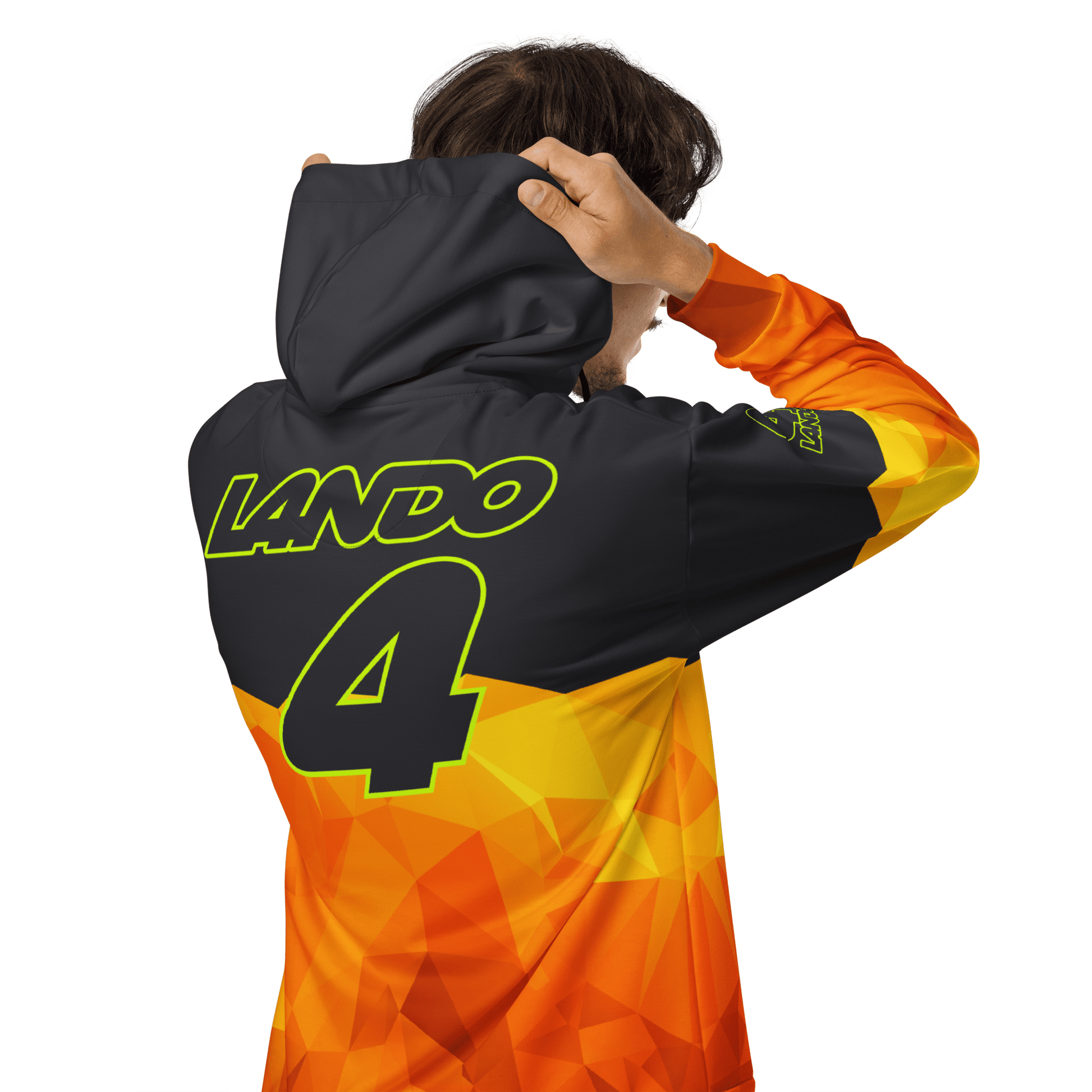 Lando Norris 4 Racing Team Zipped Hoodie - Unisex 2XS to 6XL - Mooving Merch
