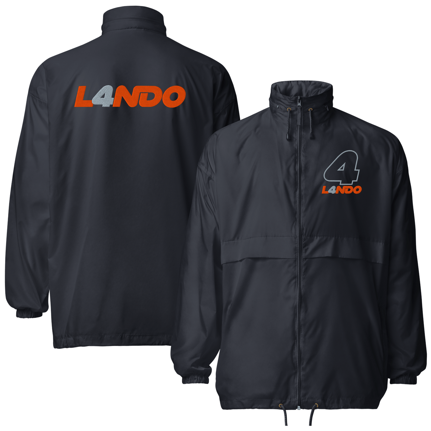 Lando Norris Embroidered Unisex Windbreaker - 3 Colors - Mooving Merch