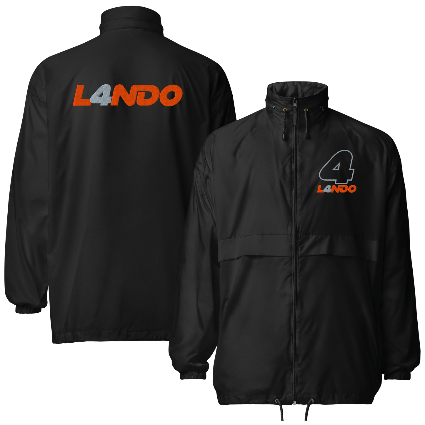 Lando Norris Embroidered Unisex Windbreaker - 3 Colors - Mooving Merch