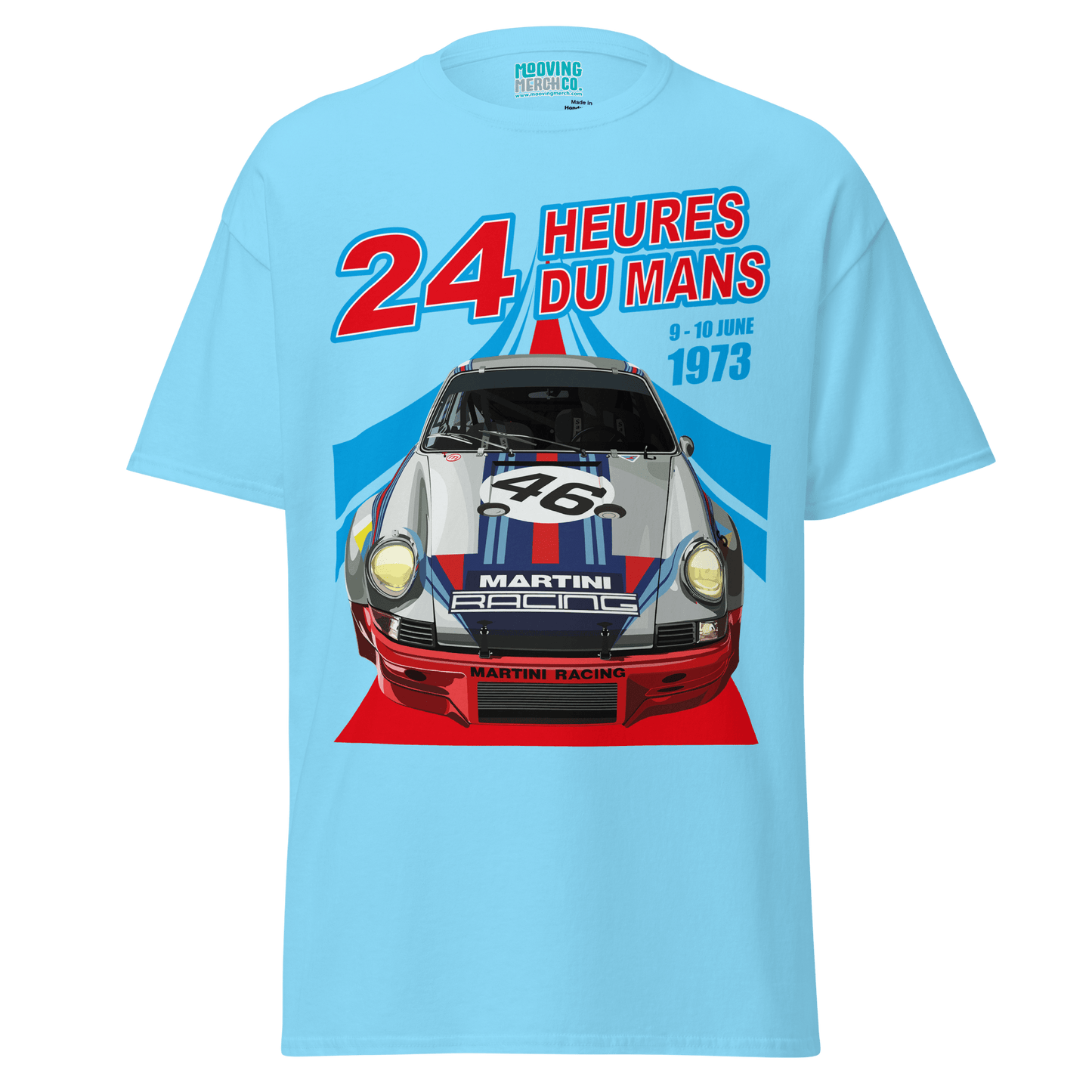 Le Mans 24hr Martini Porsche T-Shirt - Unisex - 9 Colours - Mooving Merch