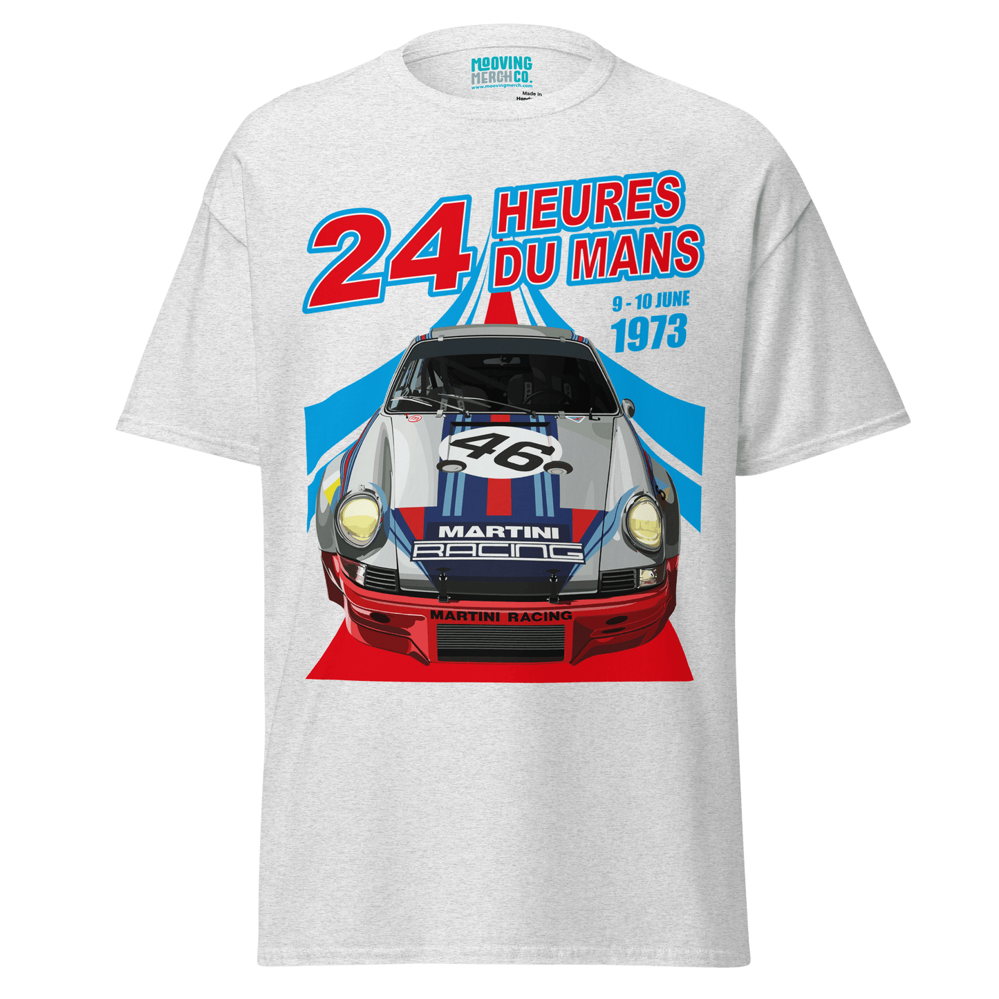 Le Mans 24hr Martini Porsche T-Shirt - Unisex - 9 Colours - Mooving Merch