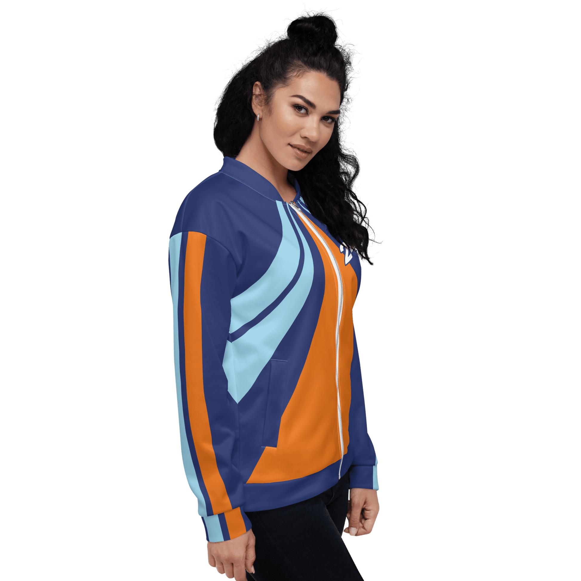 Le Mans 24hr Race Bomber Jacket - Gulf Colours - XS to 3XL - Mooving Merch