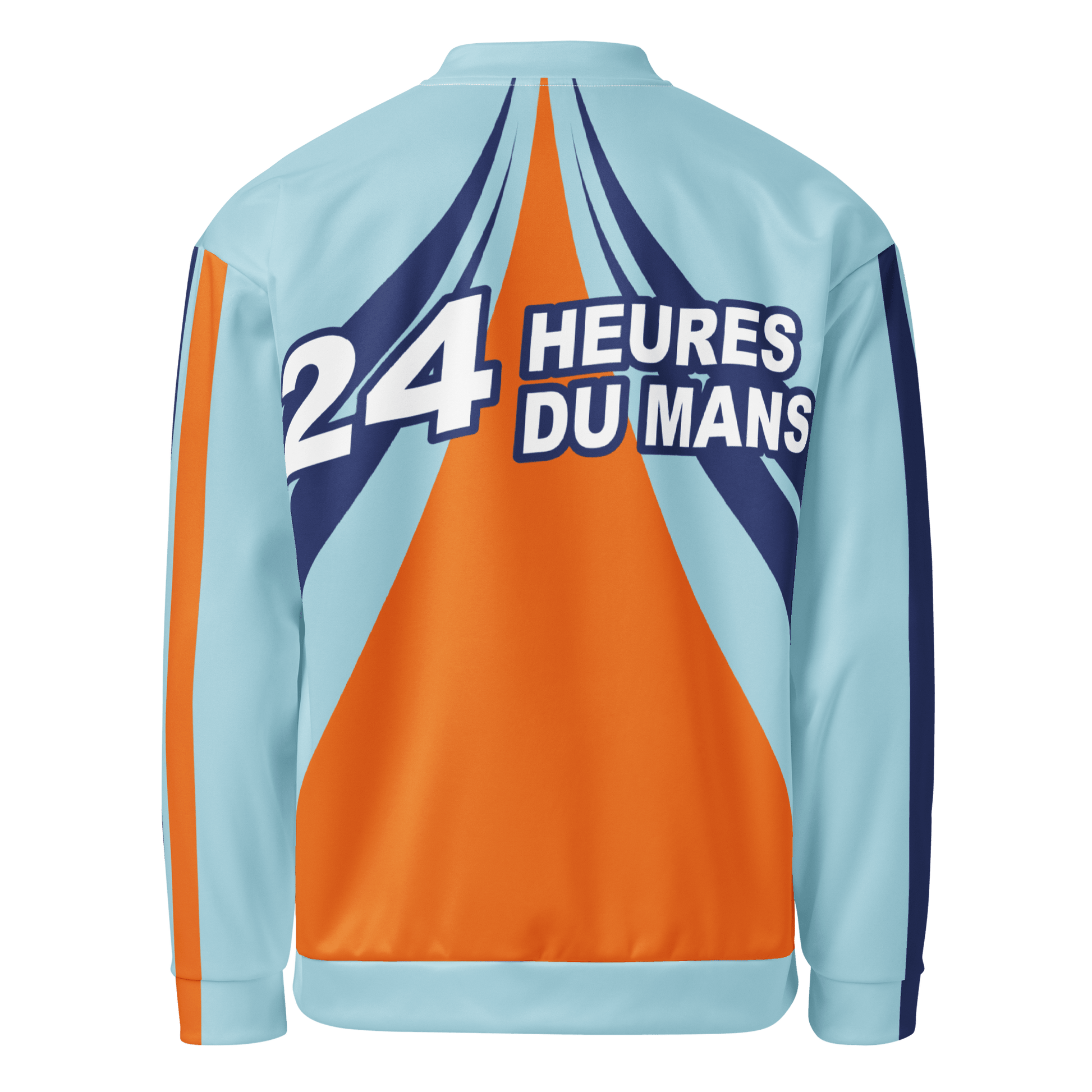Le Mans 24hr Race Bomber Jacket - Gulf Colours - XS to 3XL - Mooving Merch