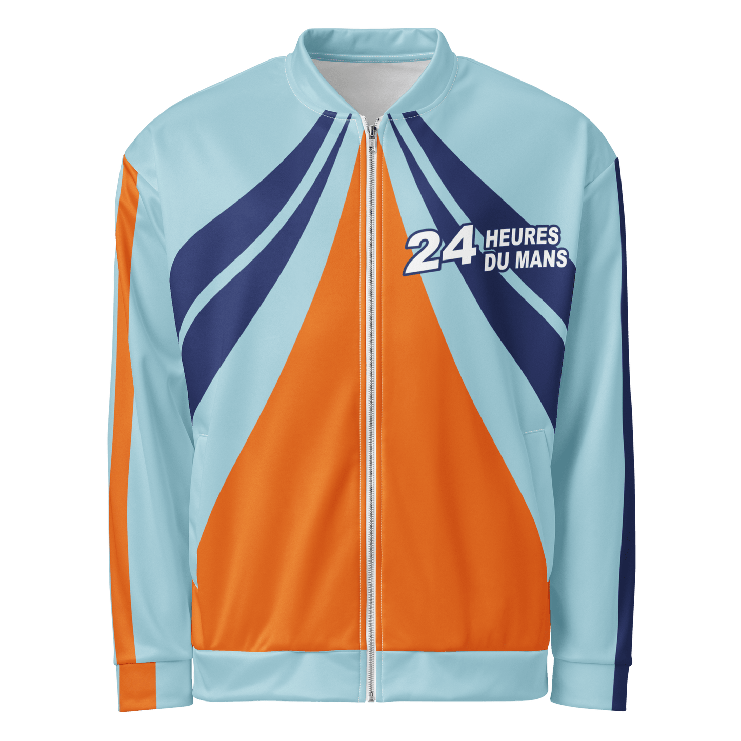 Le Mans 24hr Race Bomber Jacket - Gulf Colours - XS to 3XL - Mooving Merch